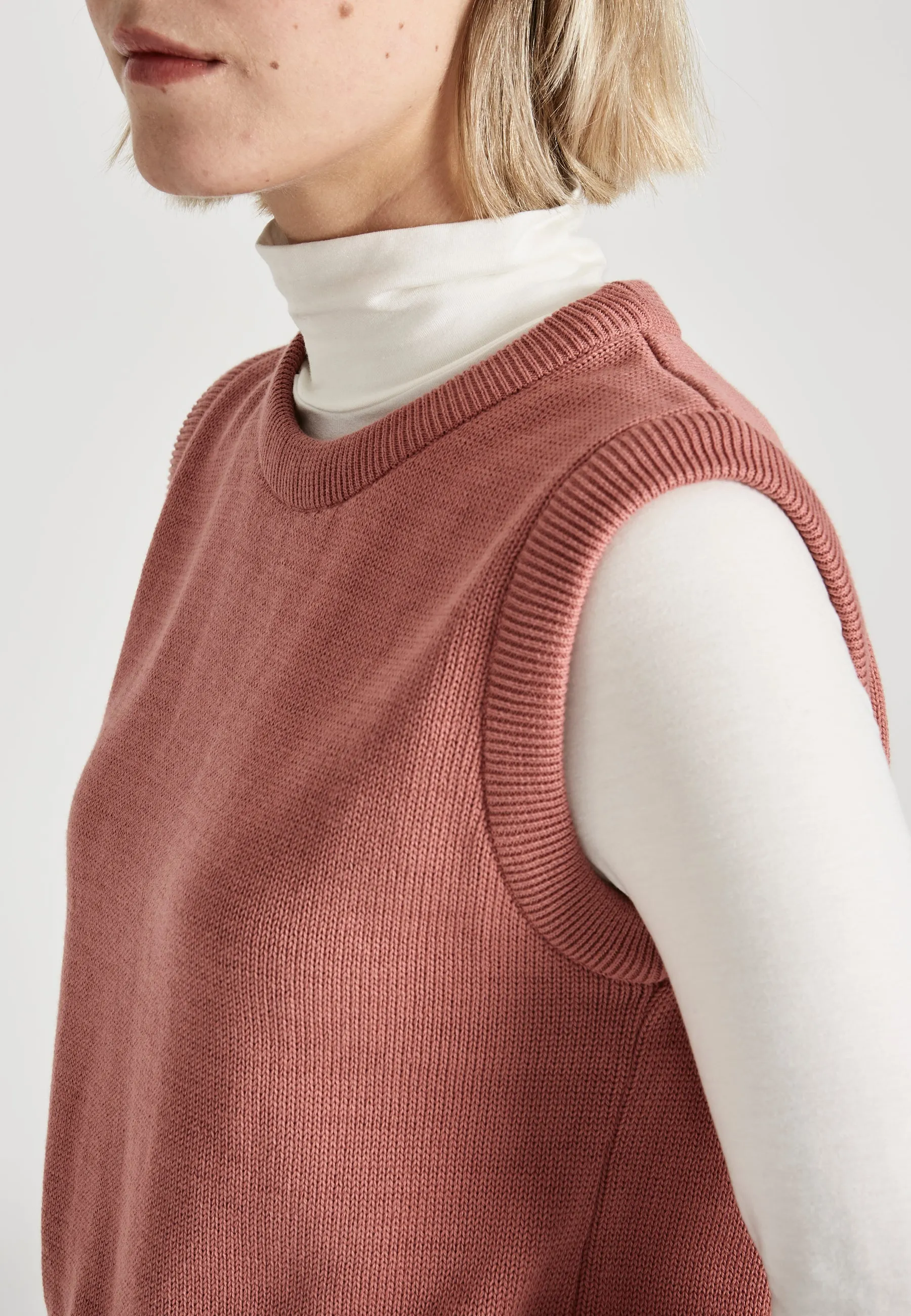 AMBER organic cotton slipover - Dark Rose Givn Berlin