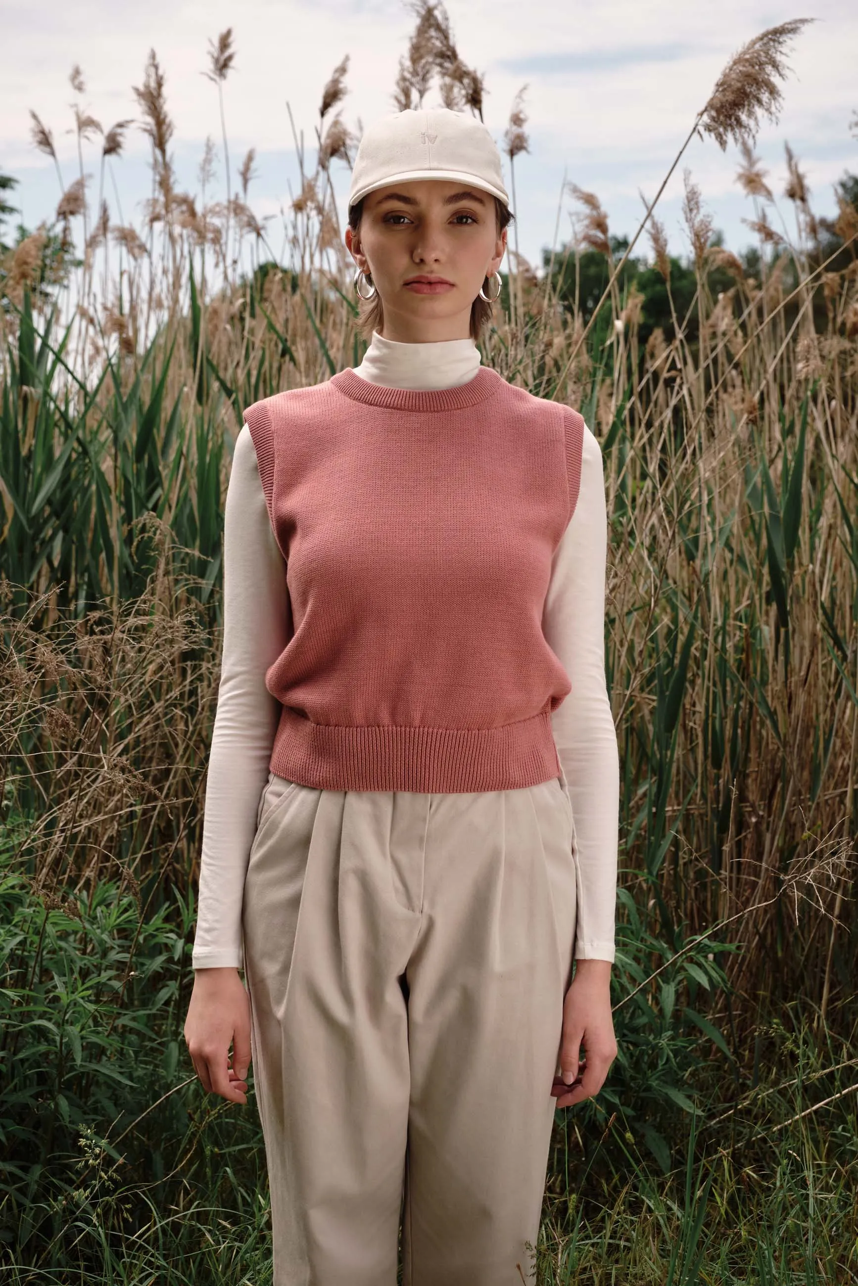 AMBER organic cotton slipover - Dark Rose Givn Berlin