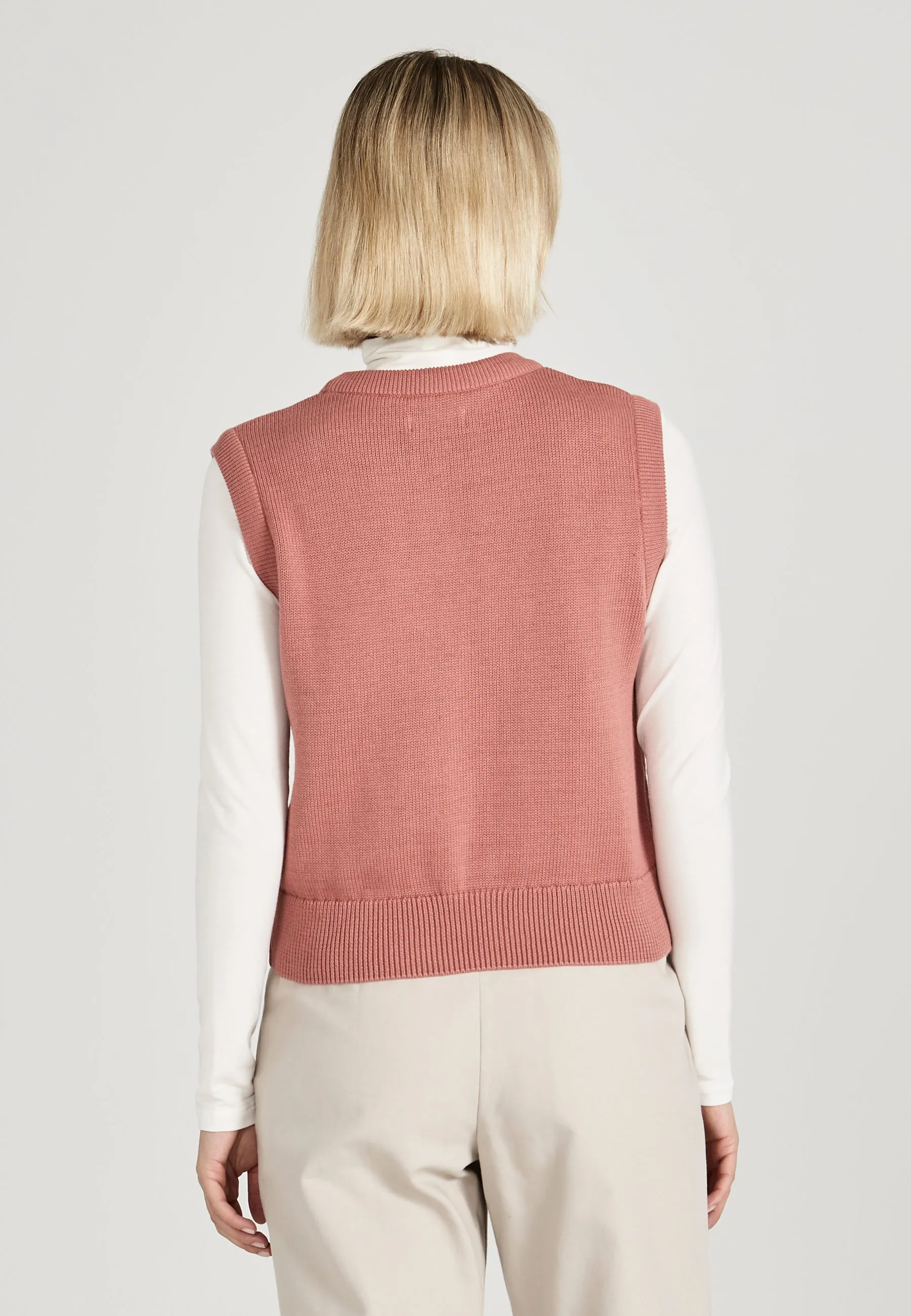 AMBER organic cotton slipover - Dark Rose Givn Berlin