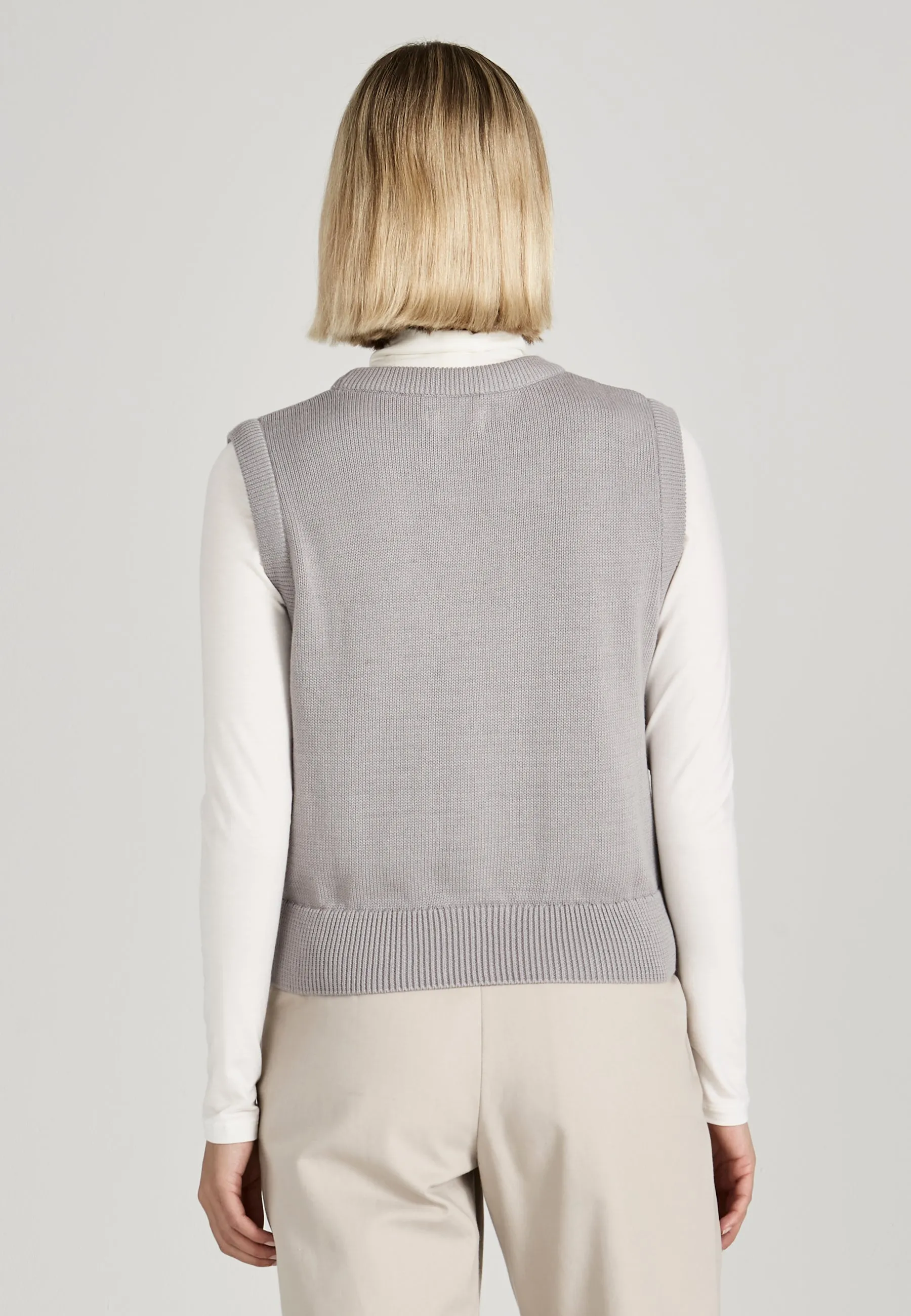 AMBER organic cotton slipover - Light Grey Givn Berlin
