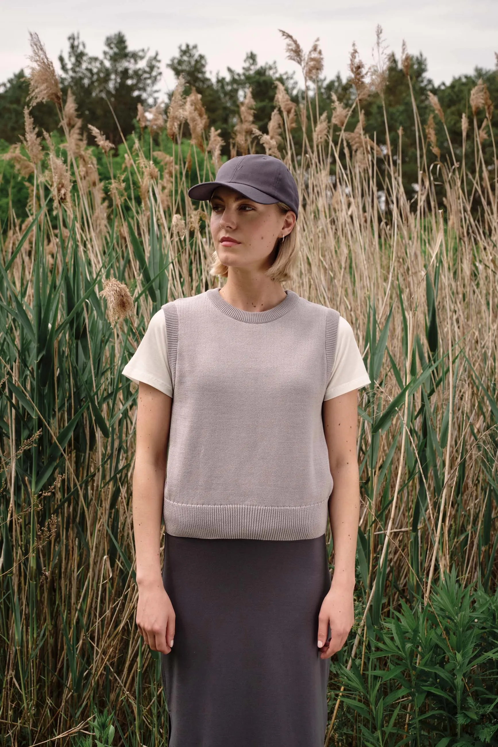 AMBER organic cotton slipover - Light Grey Givn Berlin