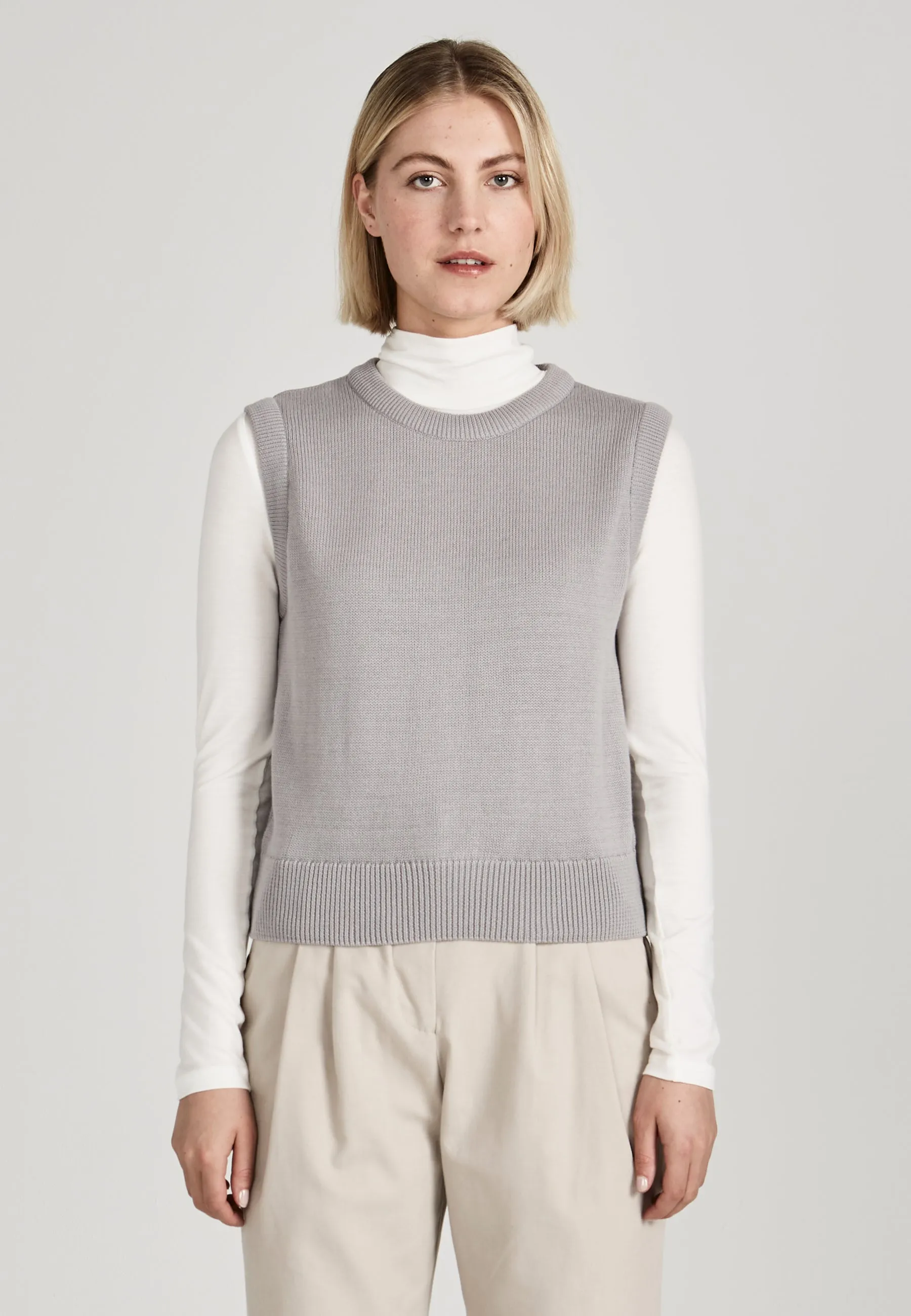 AMBER organic cotton slipover - Light Grey Givn Berlin