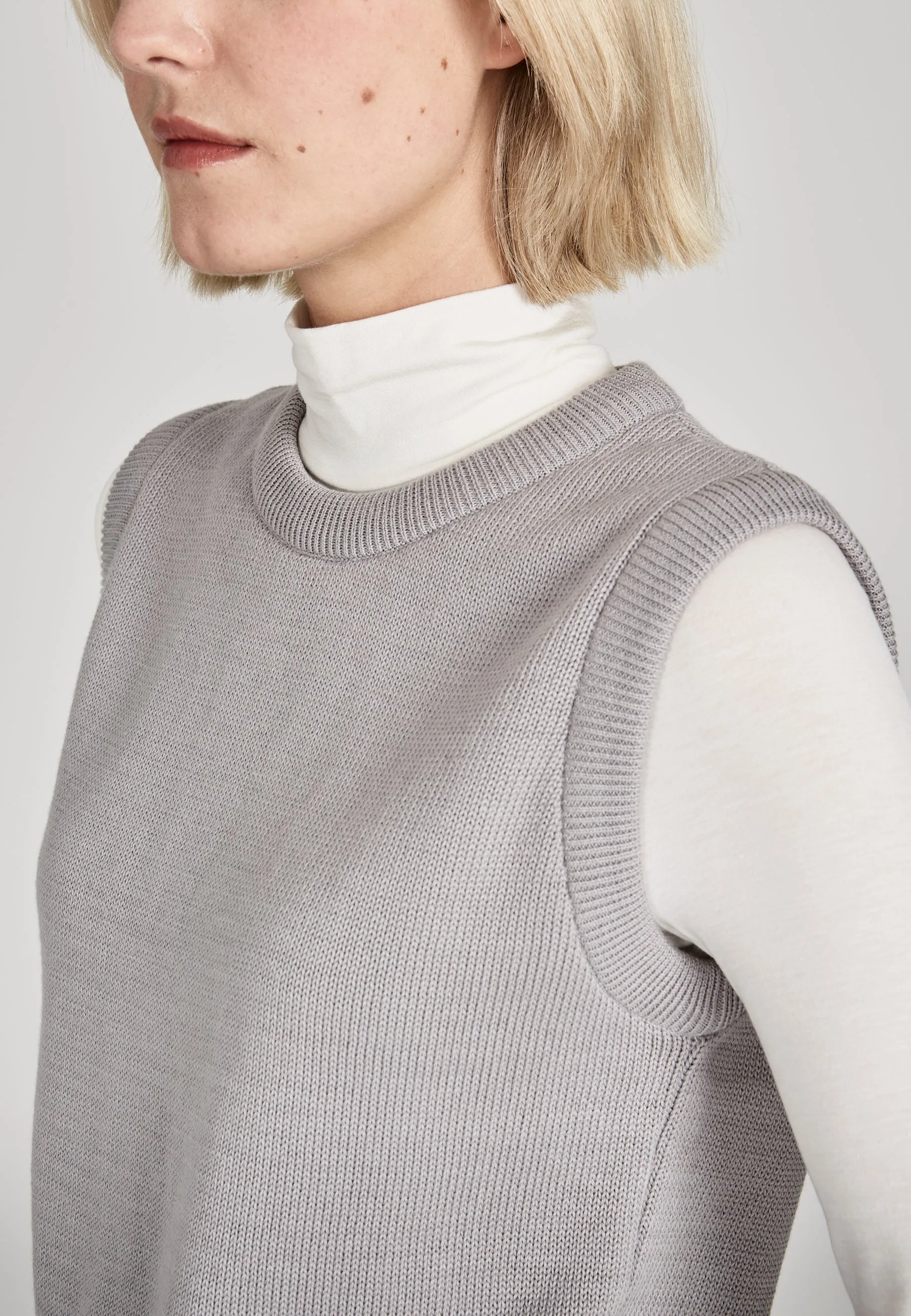 AMBER organic cotton slipover - Light Grey Givn Berlin