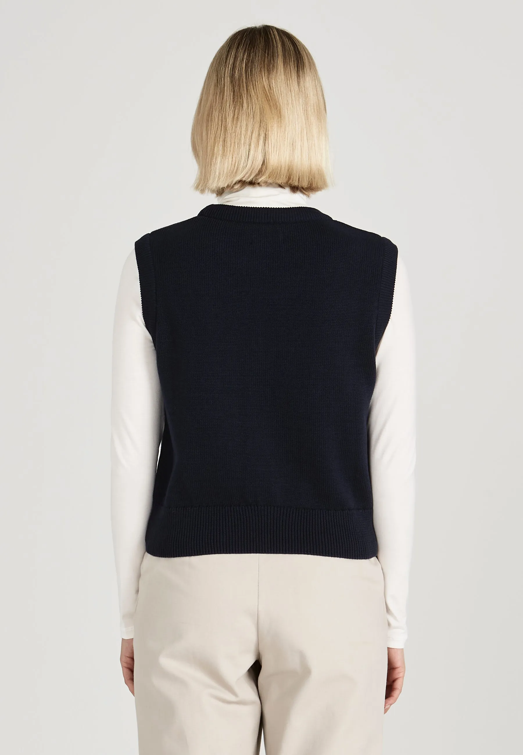 AMBER organic cotton slipover - Midnight Blue Givn Berlin