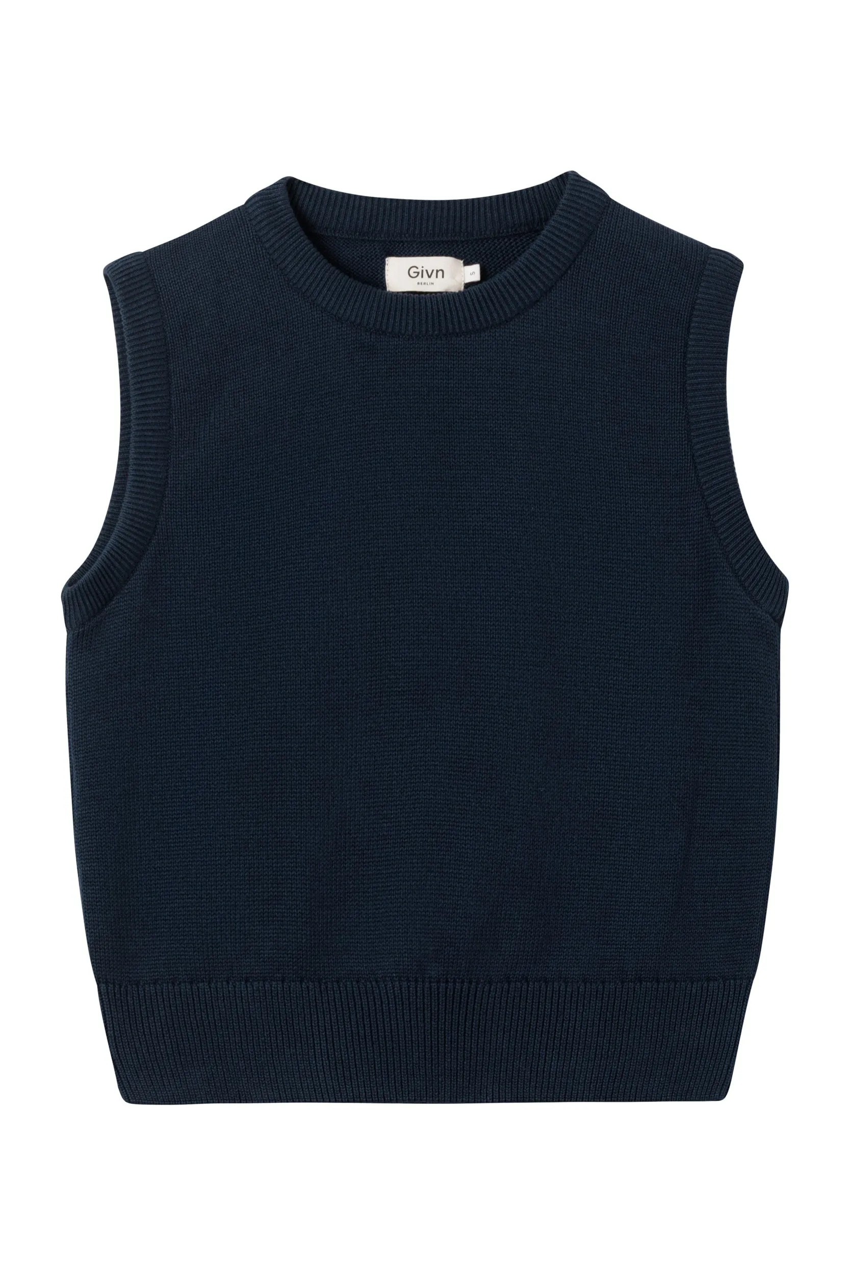 AMBER organic cotton slipover - Midnight Blue Givn Berlin