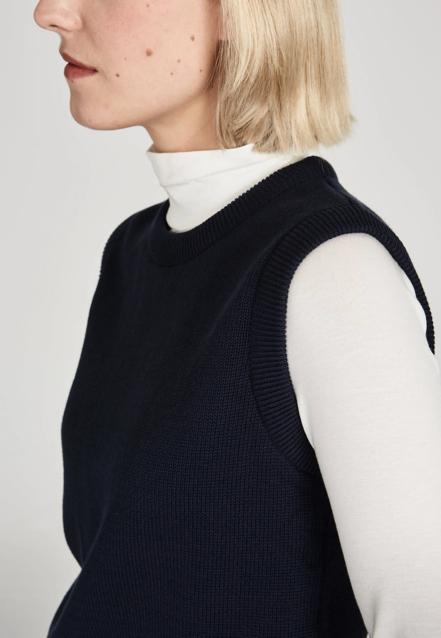 AMBER organic cotton slipover - Midnight Blue Givn Berlin