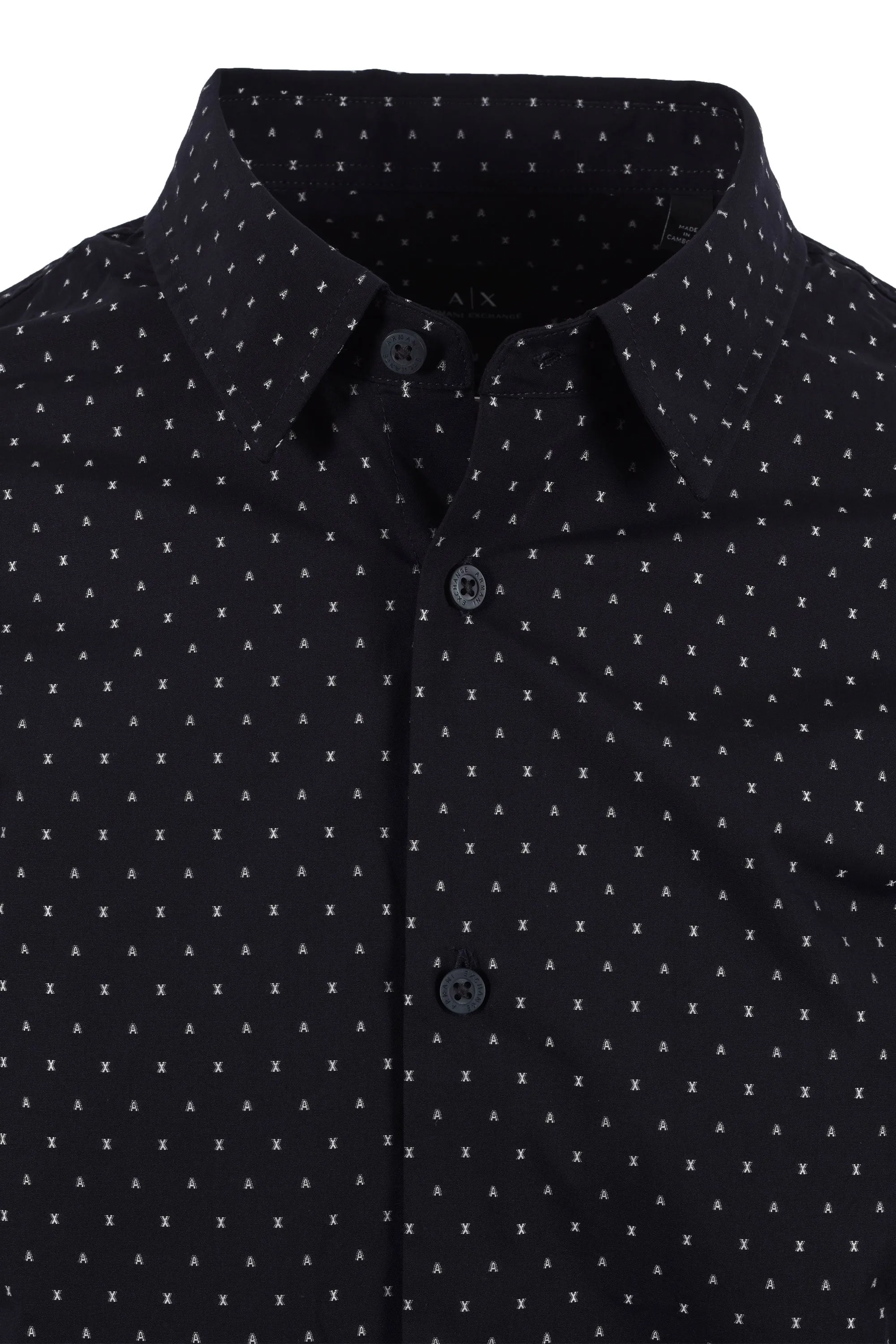Armani Exchange Long Sleeved Shirt Navy