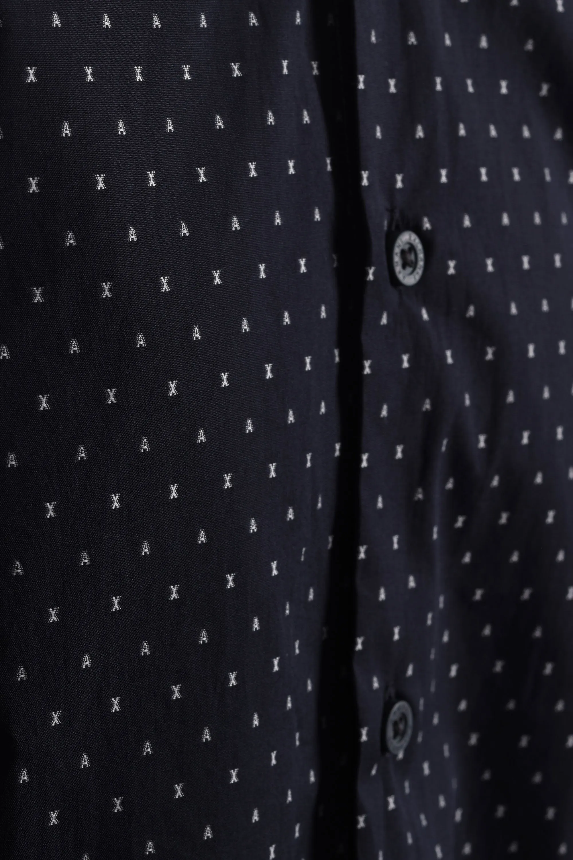 Armani Exchange Long Sleeved Shirt Navy