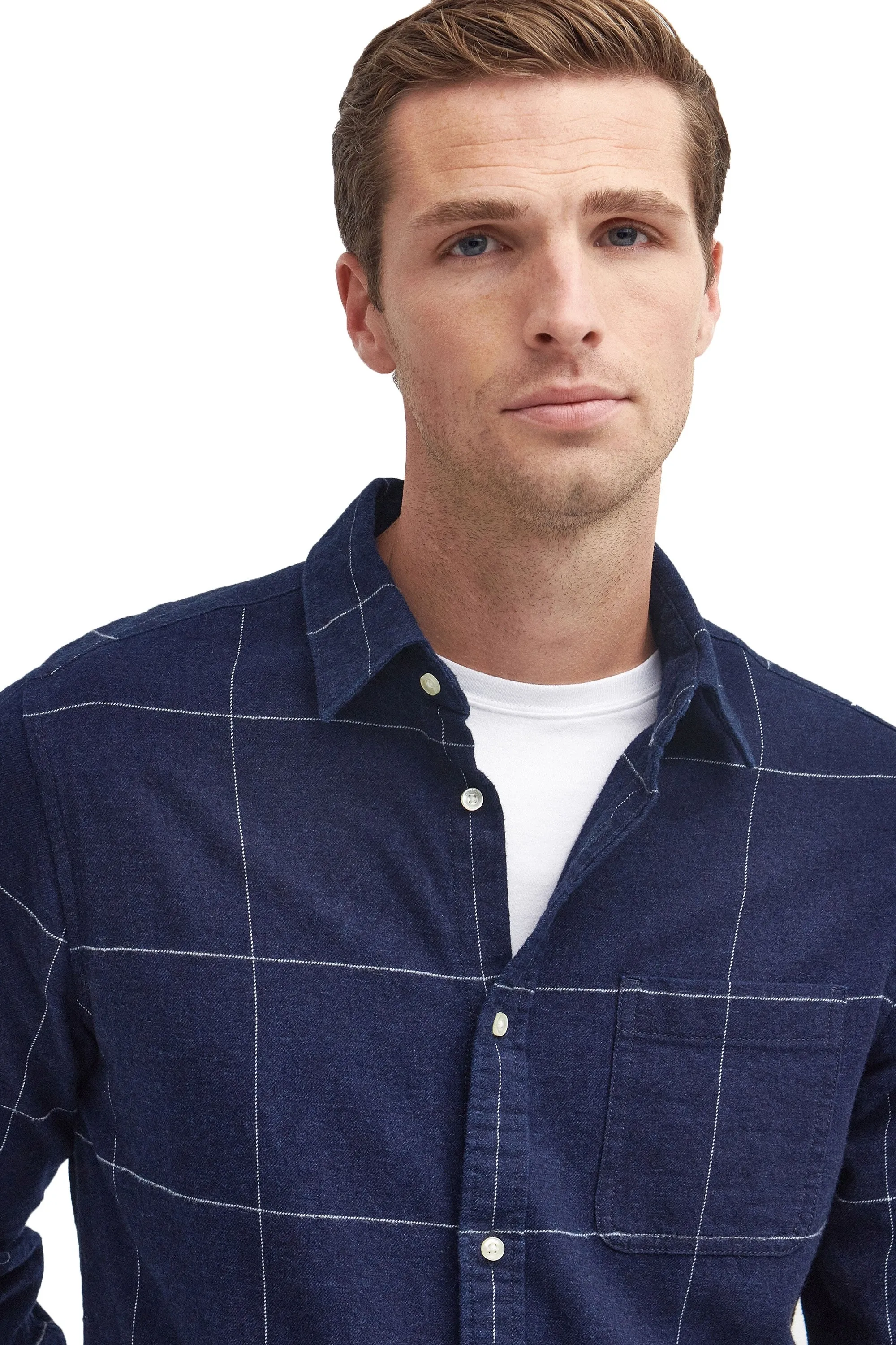 Barbour Brindle Shirt Indigo