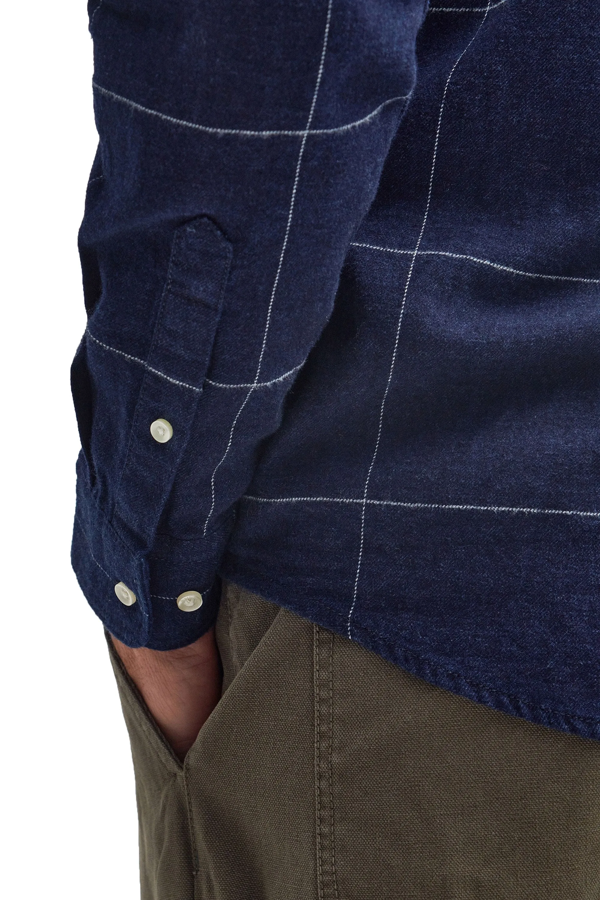 Barbour Brindle Shirt Indigo