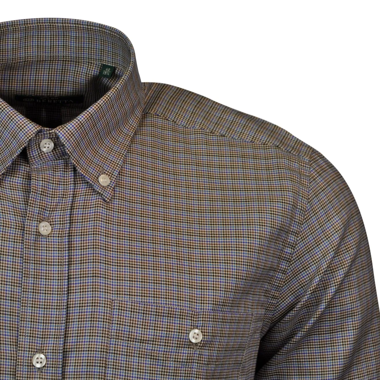 Beretta Classic Shirt Blue Stripe / Brown