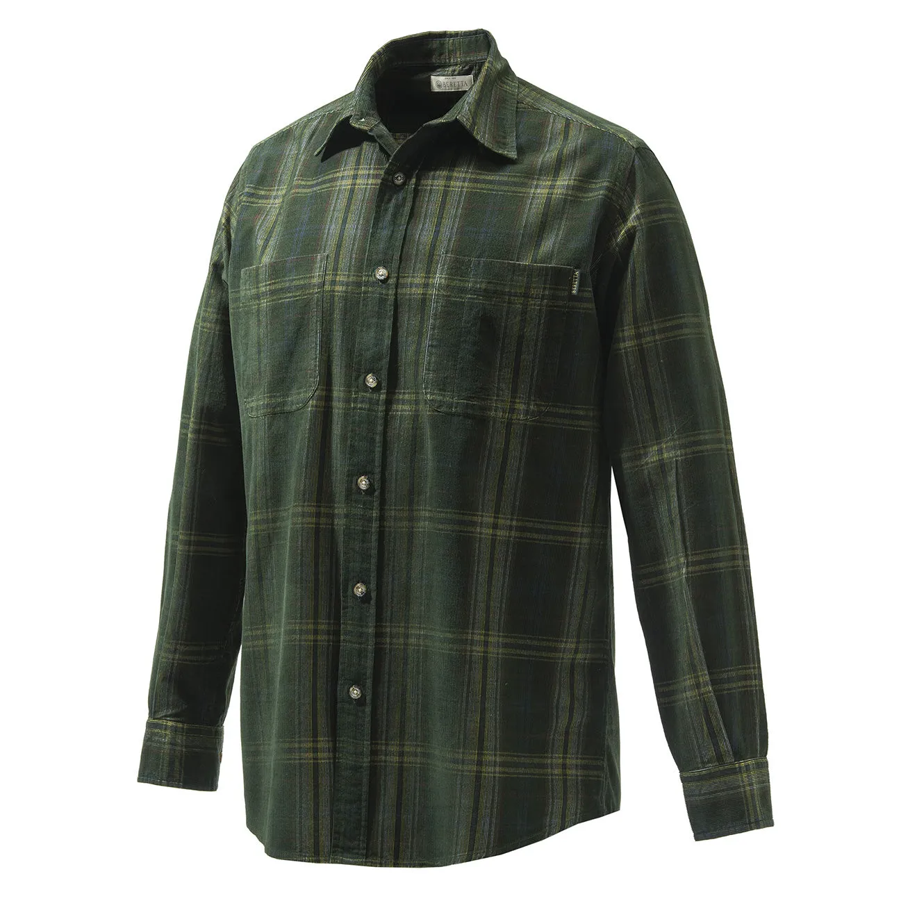 Beretta Manchester Corduroy Shirt Green / Yellow