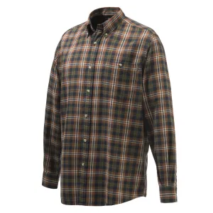 Beretta Wood Flannel Button Down Shirt Tobacco