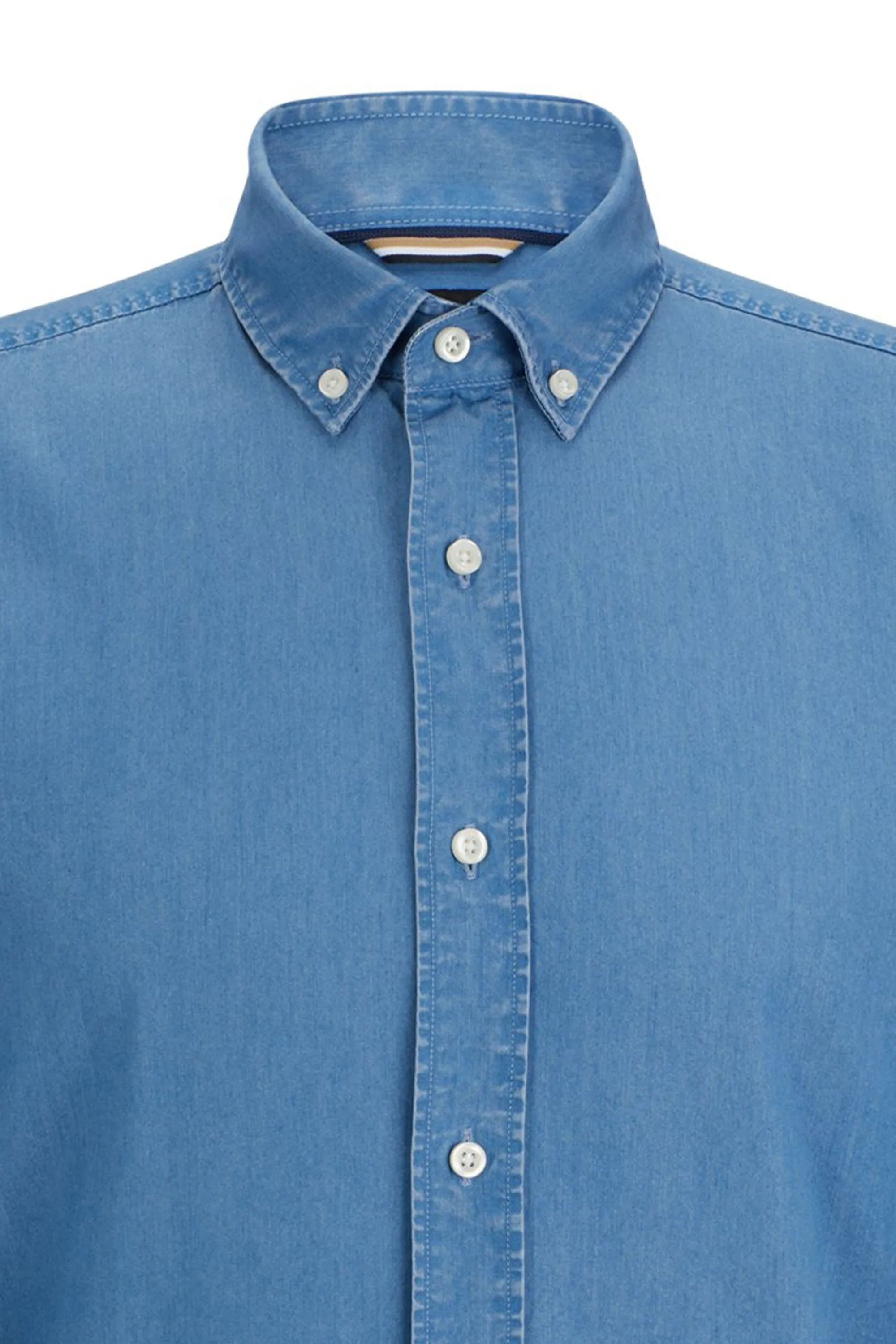 Boss C-hal-bcd-c1-223 Long Sleeved Denim Shirt Bright Blue