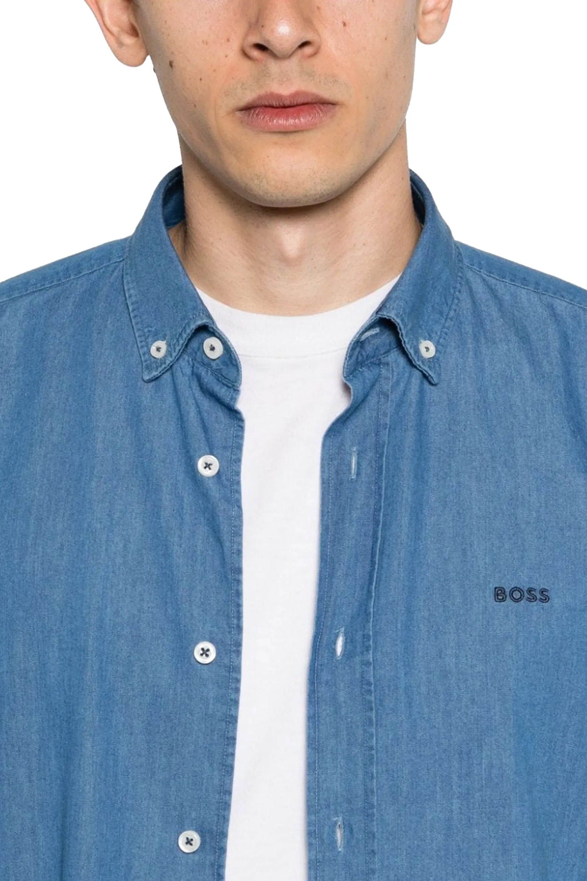 Boss C-hal-bd-e-c1-243 Shirt Open Blue