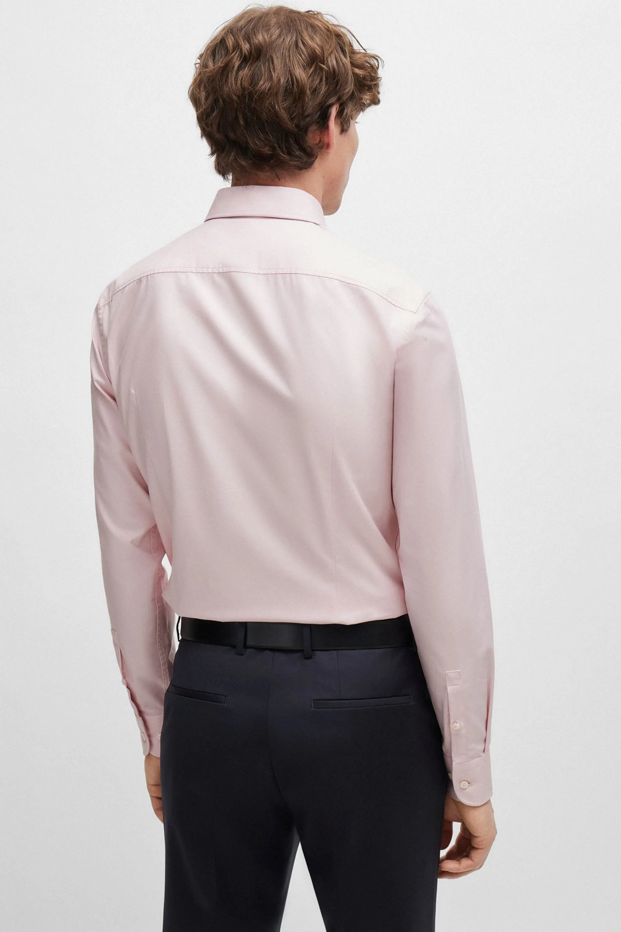 Boss H-hank-kent-c6-242 Long Sleeved Shirt Light Pastel Pink