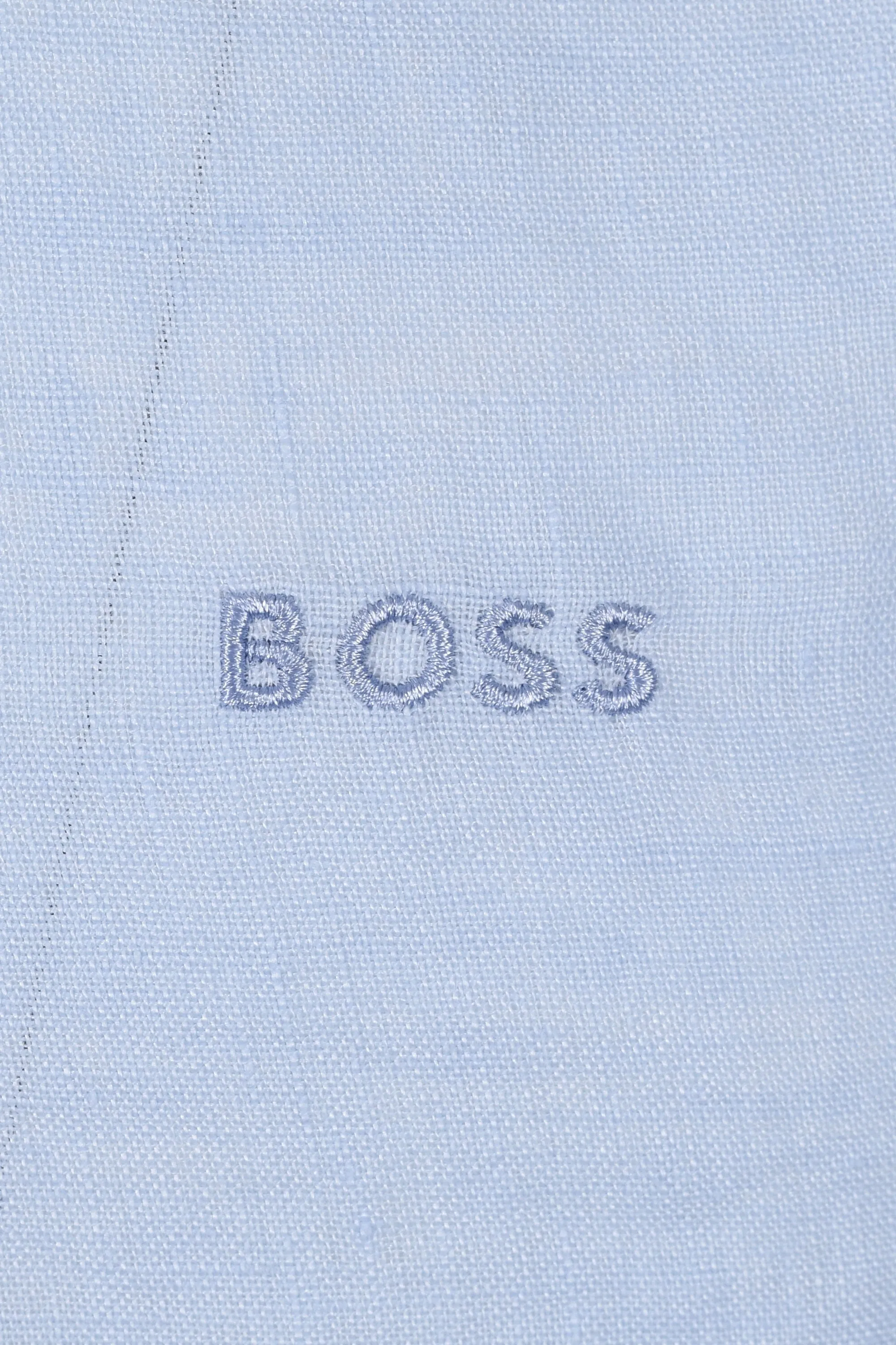 Boss H-roan-bd-e-c1-243 Linen Shirt Light Pastel Blue