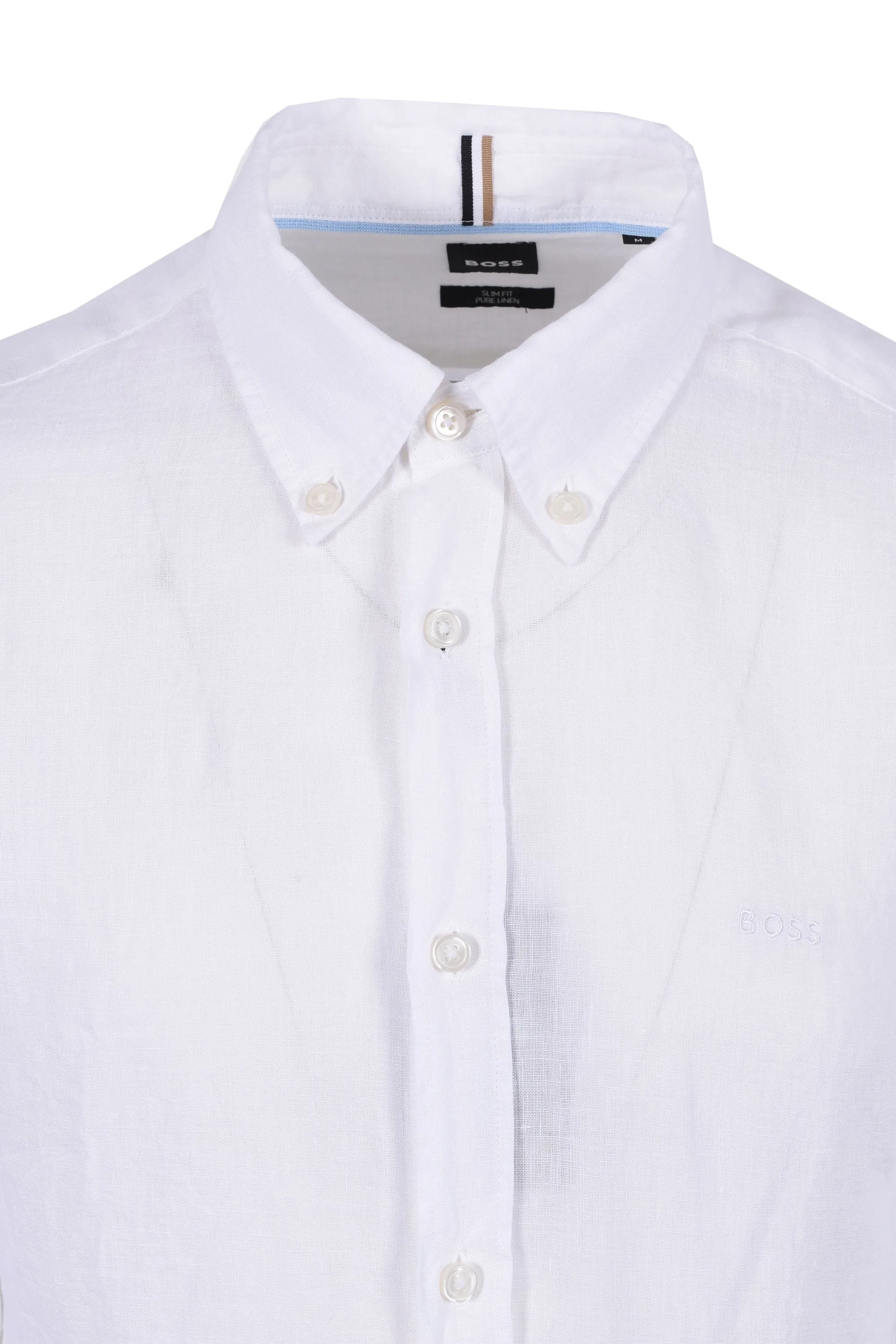Boss H-roan-bd-e-c1-243 Linen Shirt White