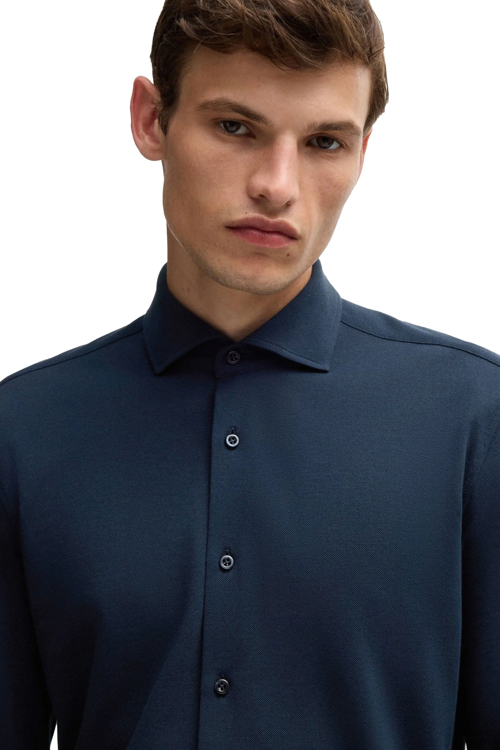 Boss P Hank Spread 243 Shirt Dark Blue