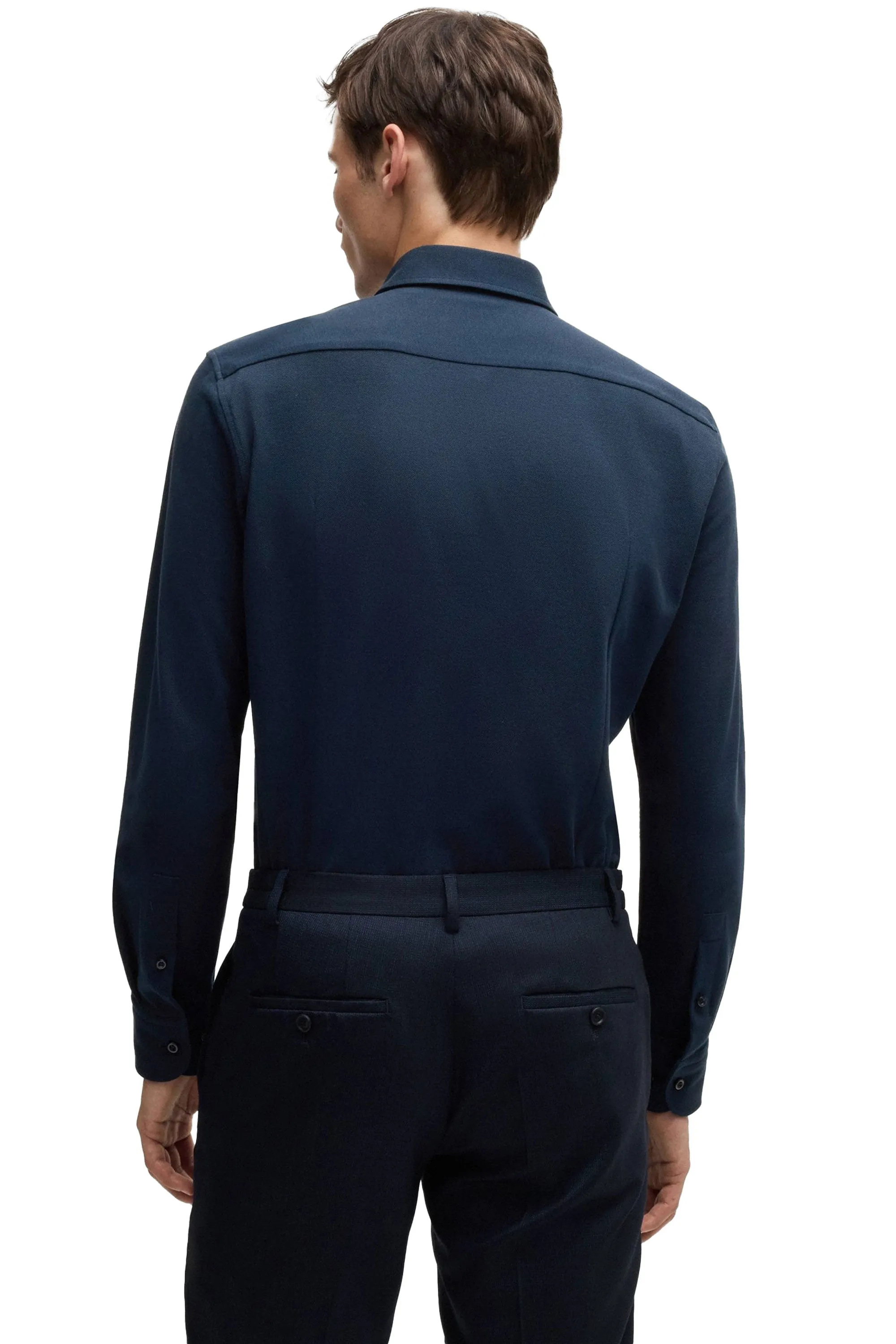 Boss P Hank Spread 243 Shirt Dark Blue
