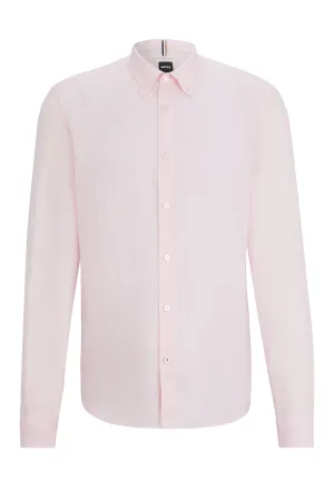 Boss S-liam-s-bd-c1-242 Long Sleeved Shirt Light Pastel Pink
