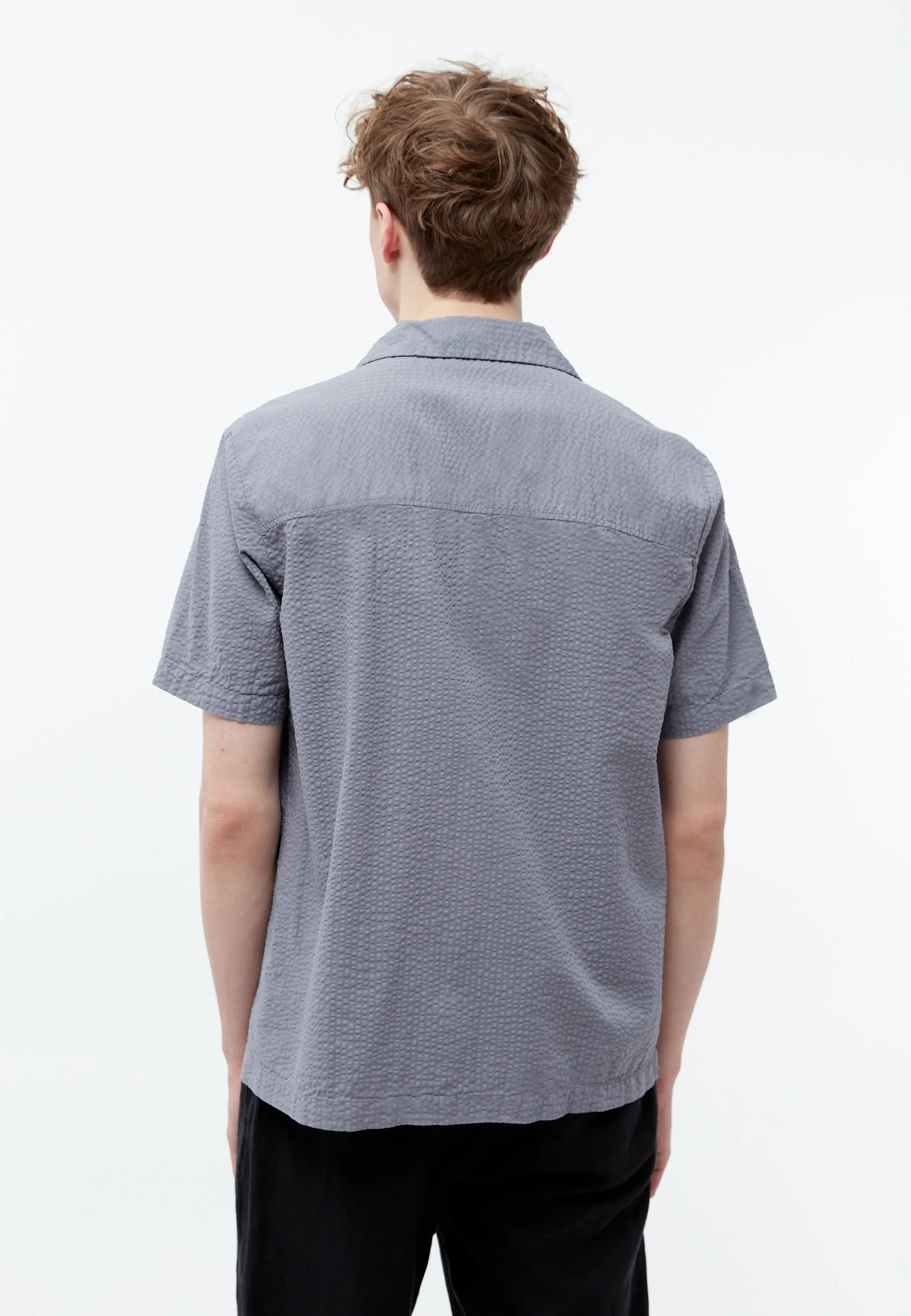 Bowling-Shirt GBBARIK out of Seersucker organic cotton Givn Berlin