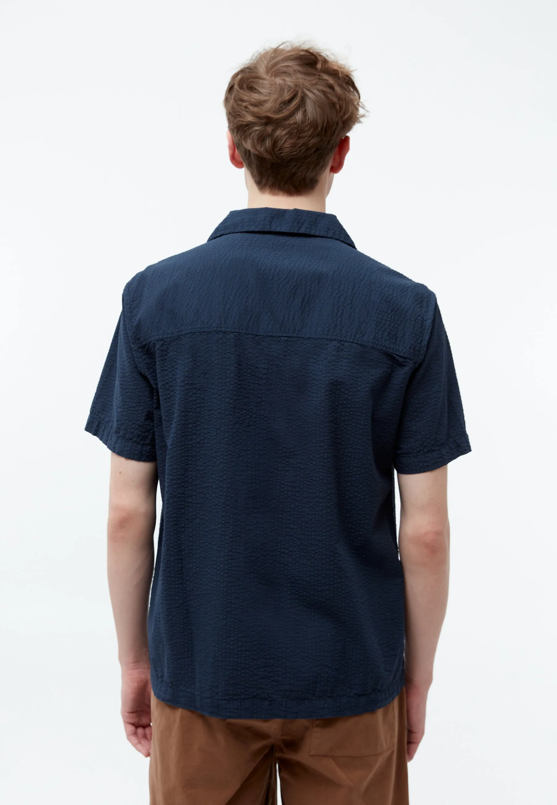 Bowling-Shirt GBBARIK out of Seersucker organic cotton Givn Berlin