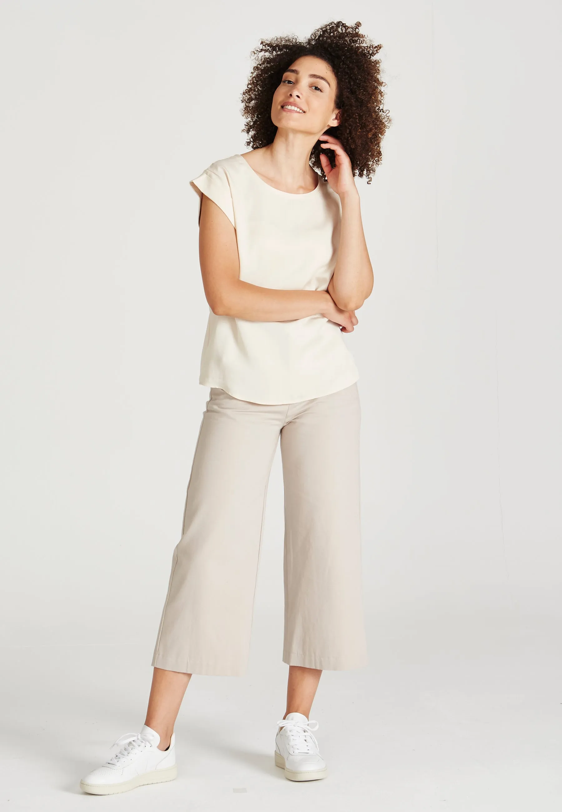 CAPRI Blouse Shirt Made From TENCEL™ Lyocell - Off White (Tencel) Givn Berlin