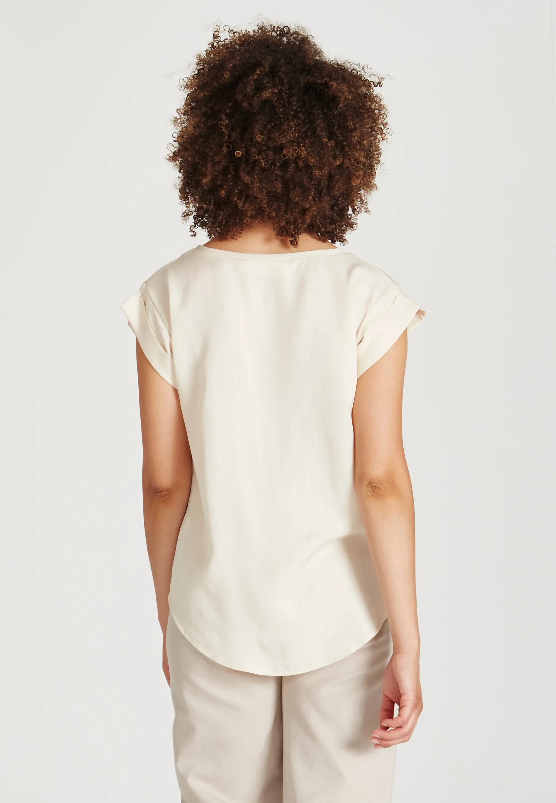 CAPRI Blouse Shirt Made From TENCEL™ Lyocell - Off White (Tencel) Givn Berlin
