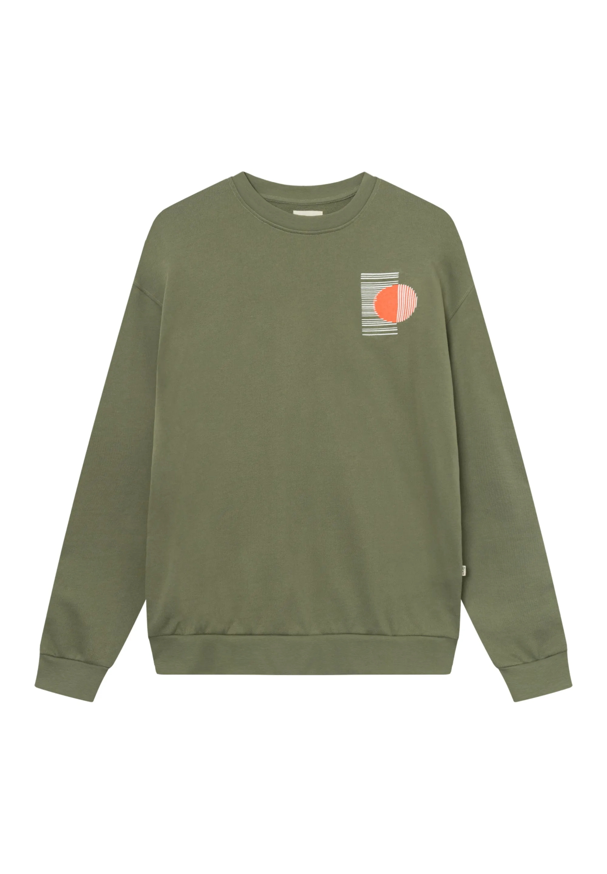 CEDRICO (Abstract) relaxed fit sweater made from organic cotton - Nephrite Green Givn Berlin