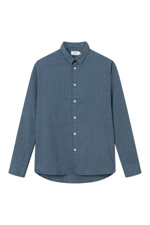 Checked shirt KENT made from organic cotton - Light Blue / Dark Grey (Checked) Givn Berlin