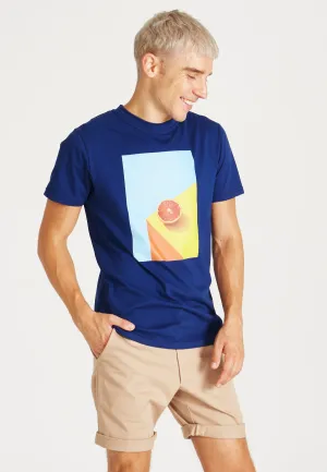 COLBY (Grapefruit) Organic Cotton T-Shirt - Navy Blue Givn Berlin