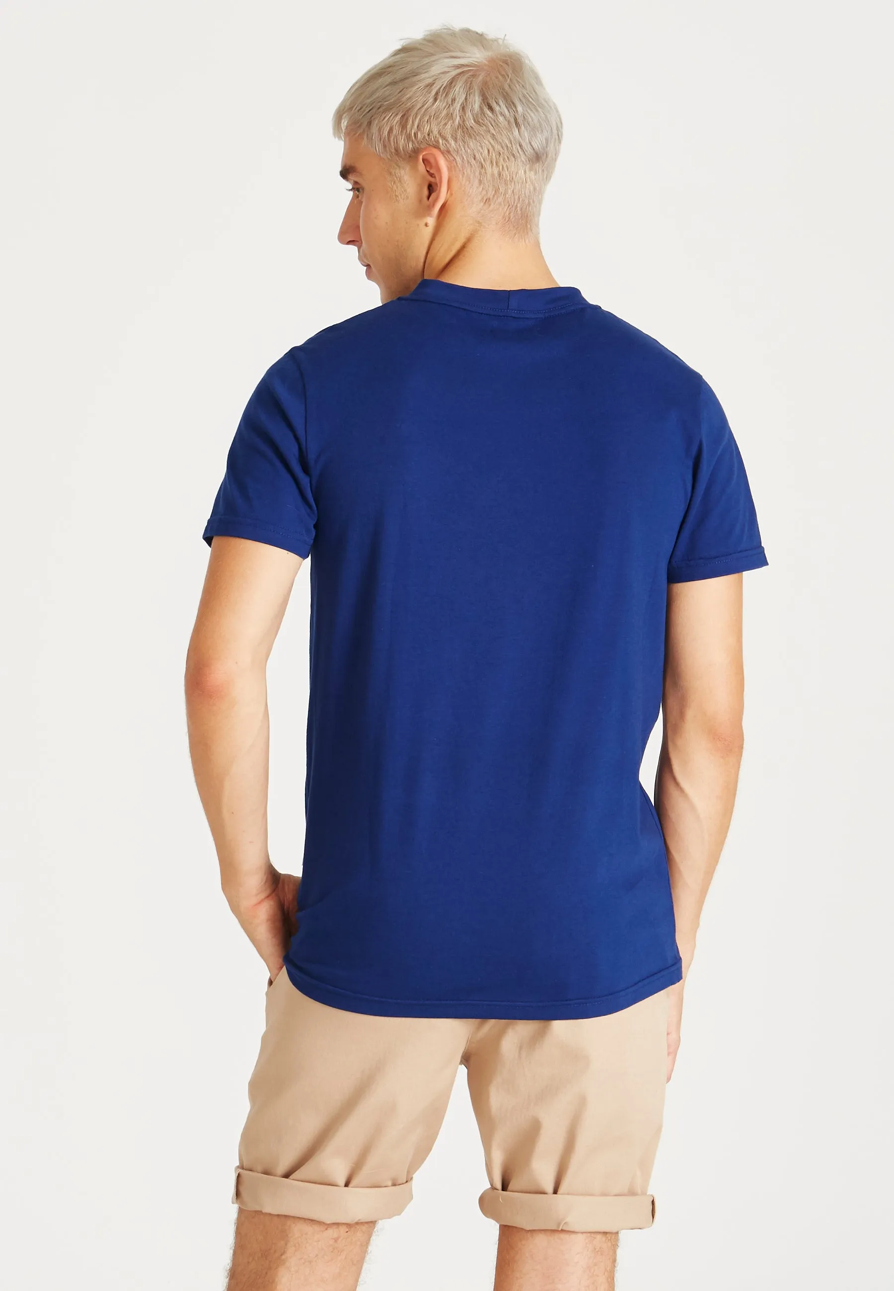 COLBY (Grapefruit) Organic Cotton T-Shirt - Navy Blue Givn Berlin