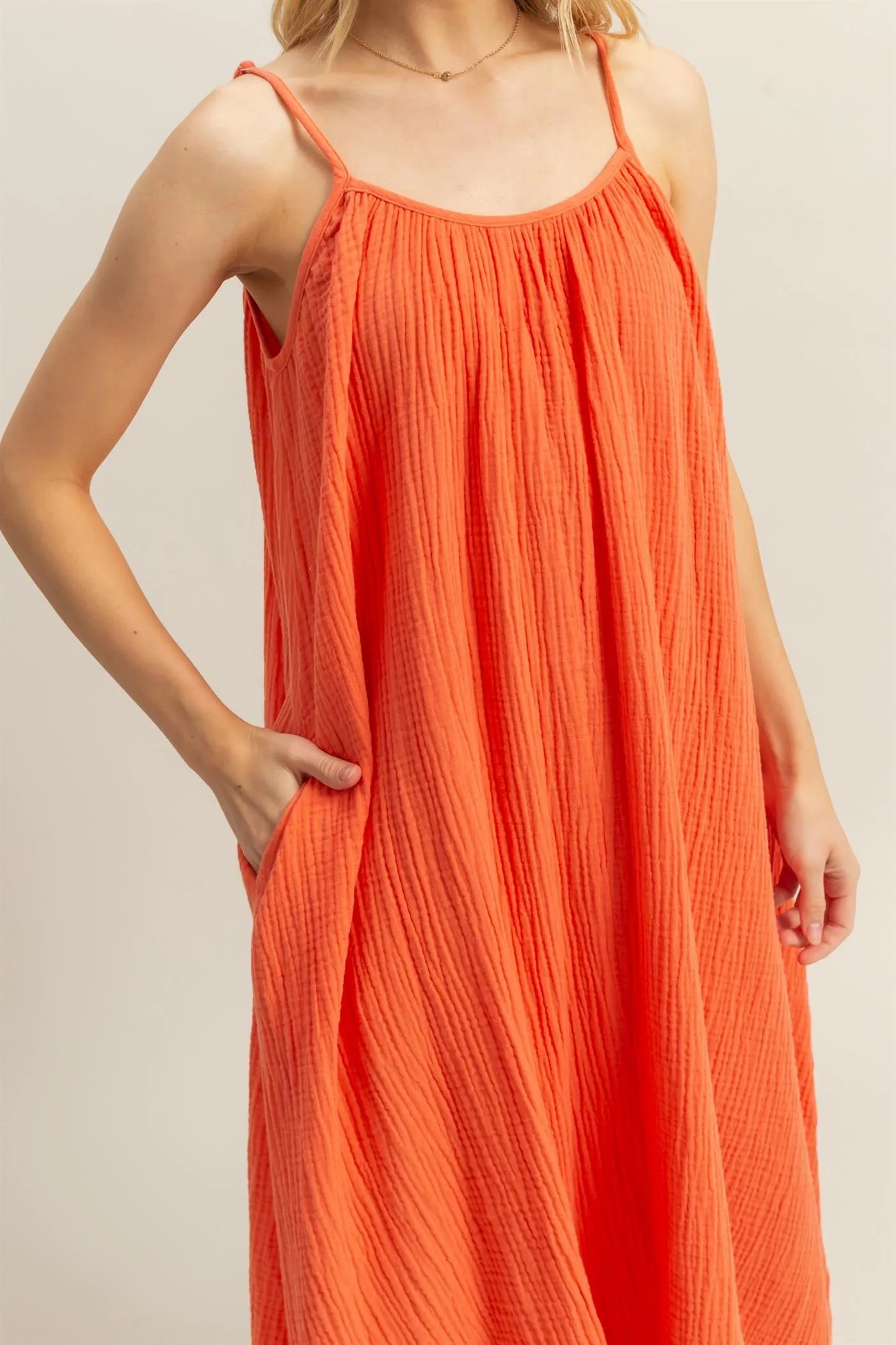 COTTON GAUZE SUNDRESS