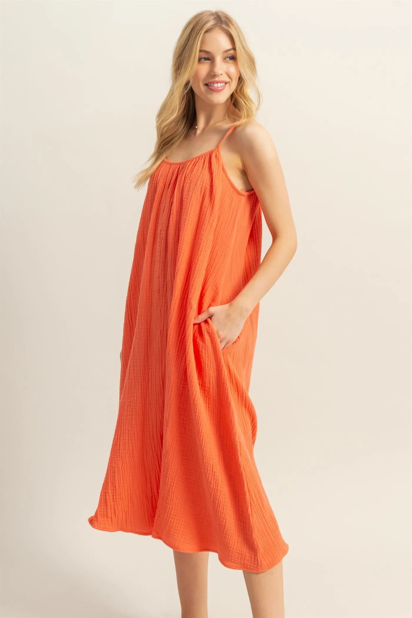 COTTON GAUZE SUNDRESS