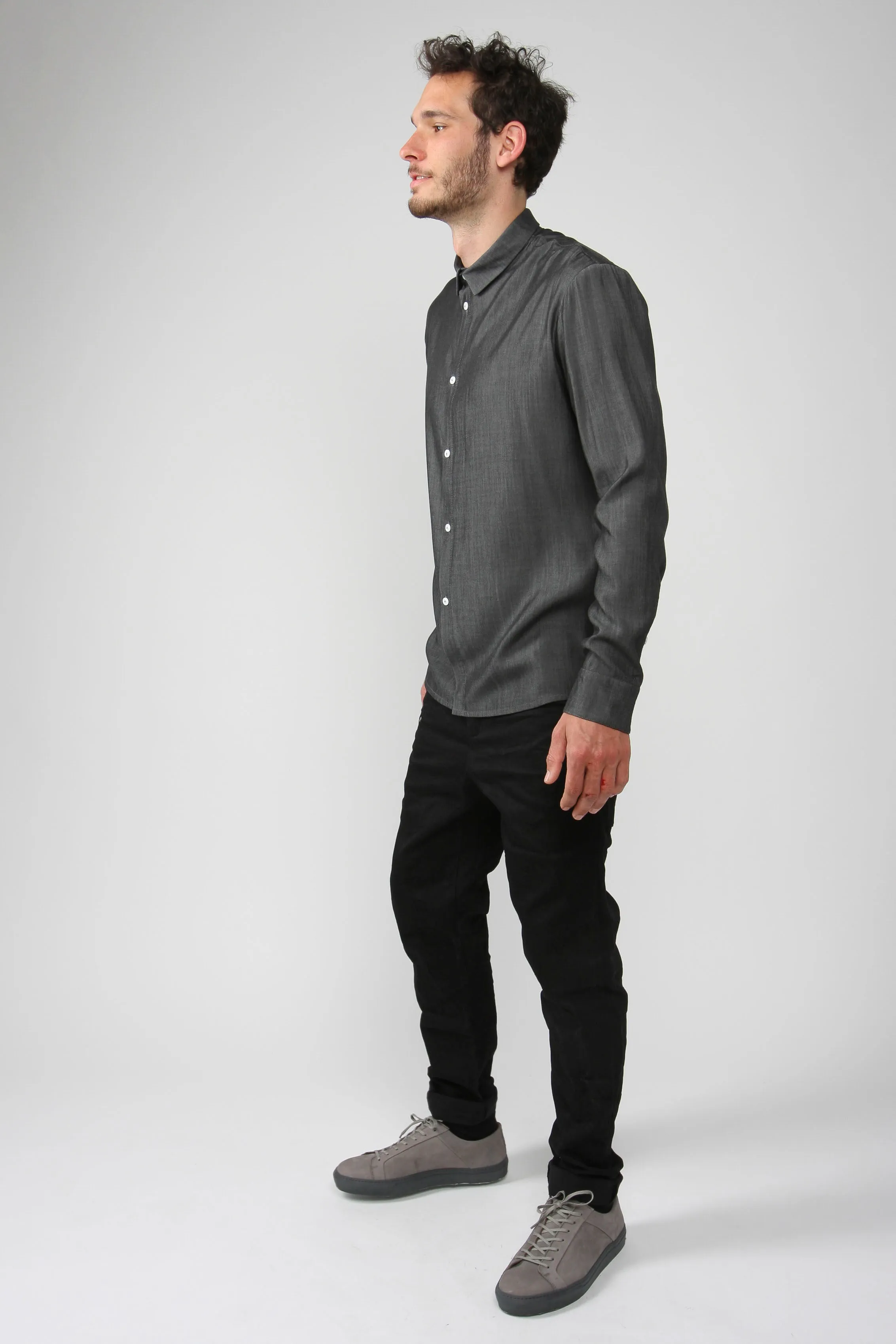 Cotton shirt KENT - Black Givn Berlin