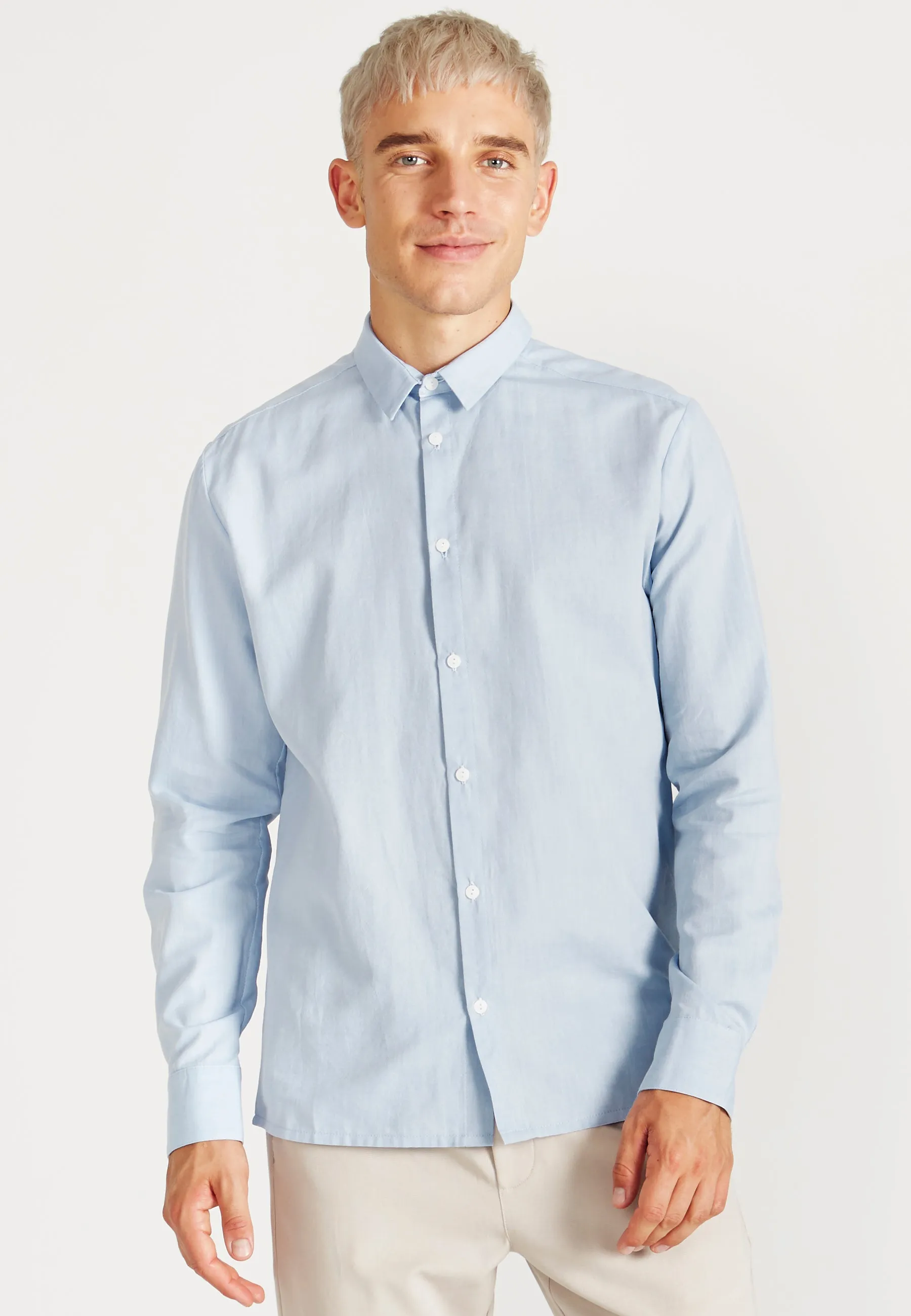 Cotton shirt KENT - Light Blue Givn Berlin