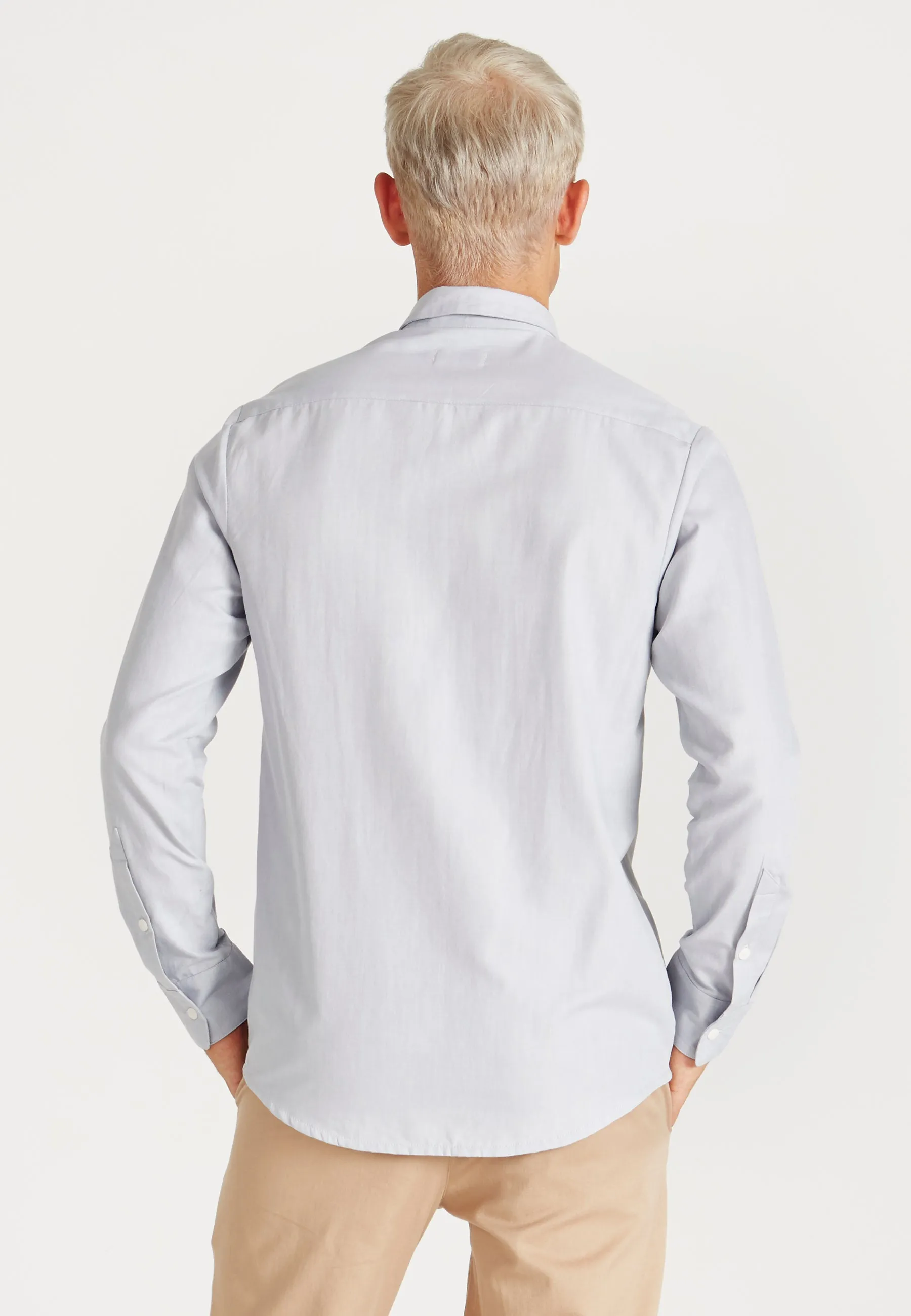Cotton shirt KENT - Light Grey Givn Berlin