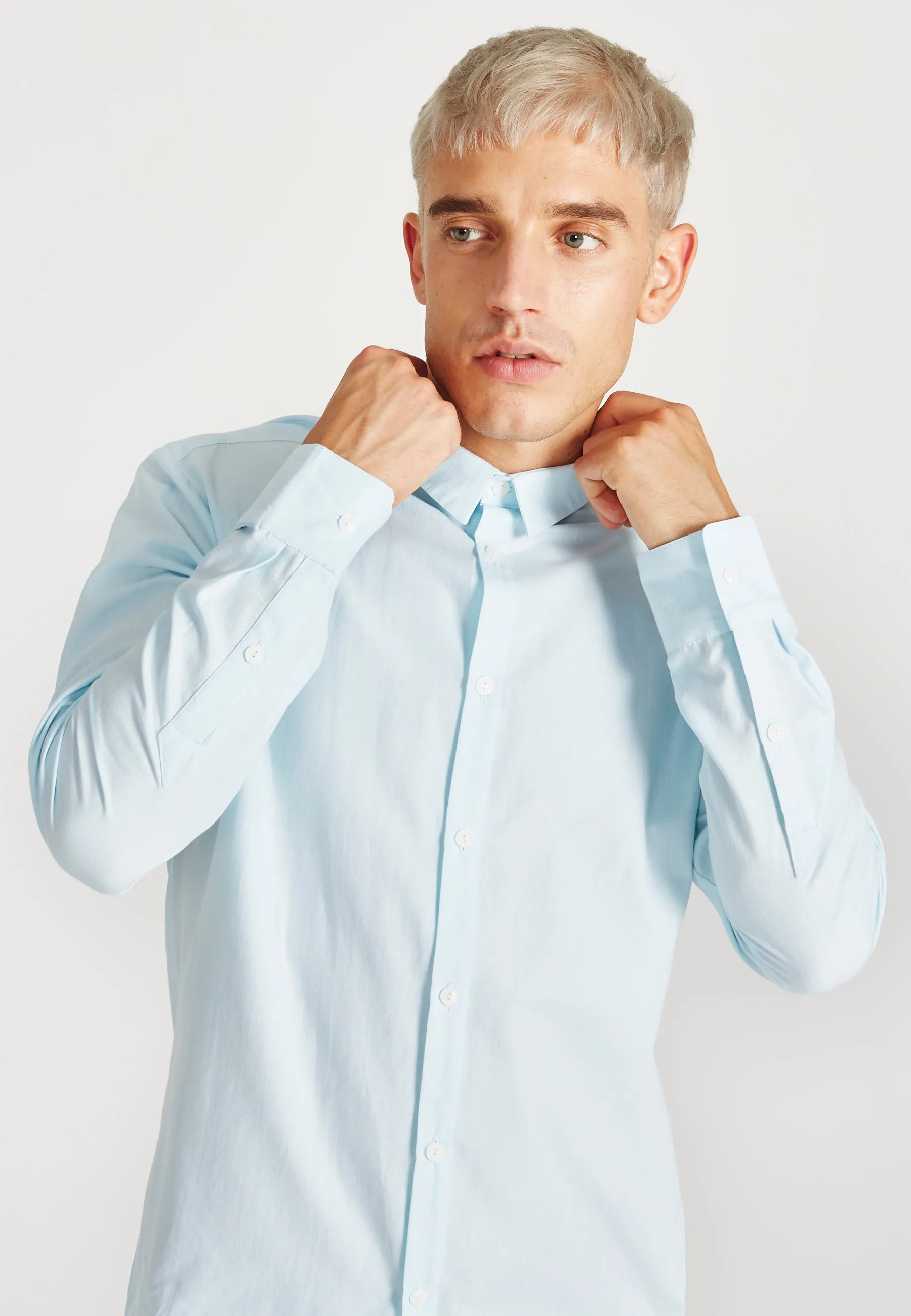 Cotton shirt KENT - Light Mint Givn Berlin
