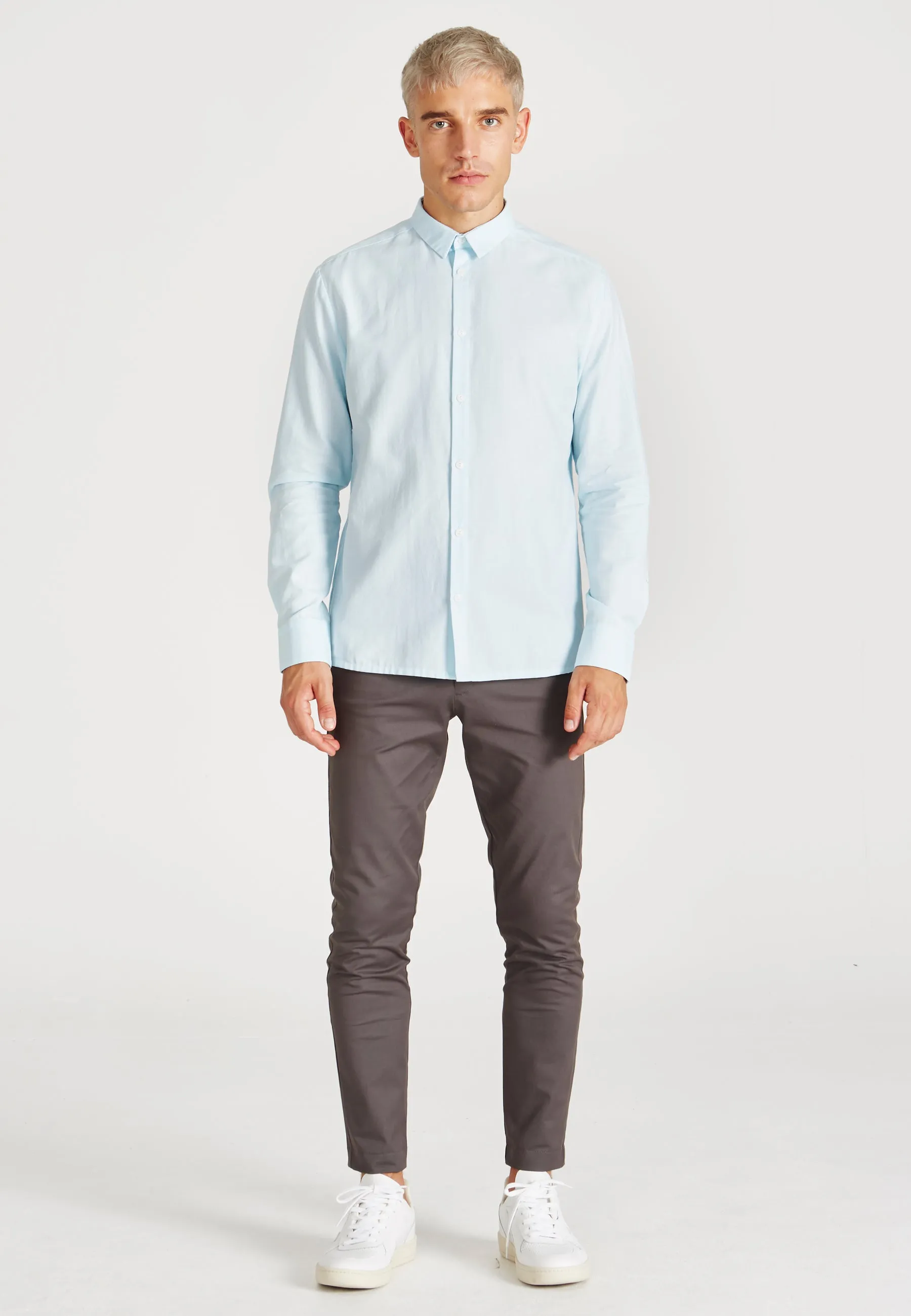 Cotton shirt KENT - Light Mint Givn Berlin