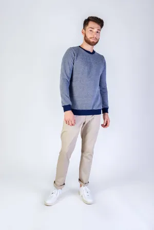 Cotton Sweatshirt CANTON - Blue Melange Givn Berlin