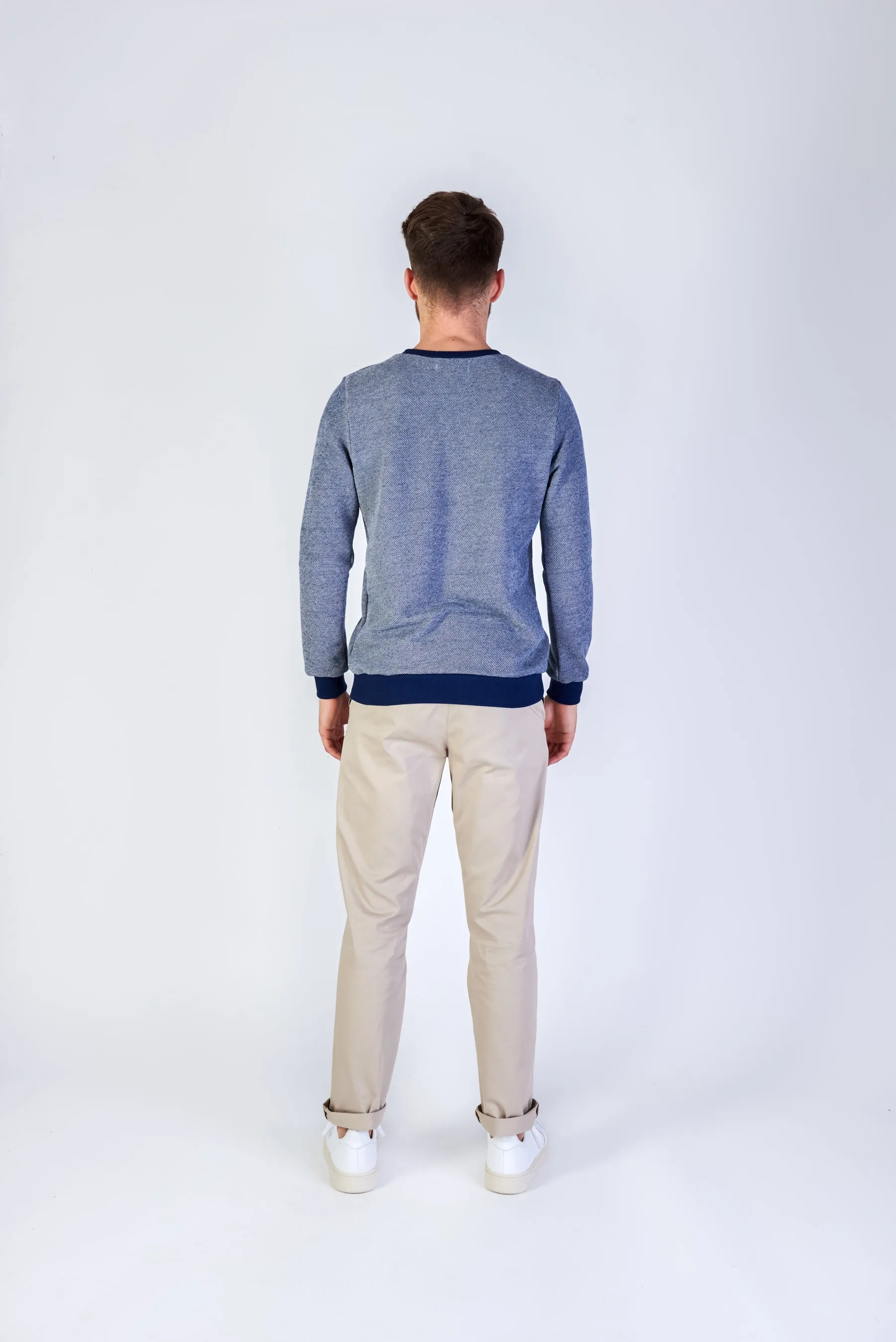 Cotton Sweatshirt CANTON - Blue Melange Givn Berlin