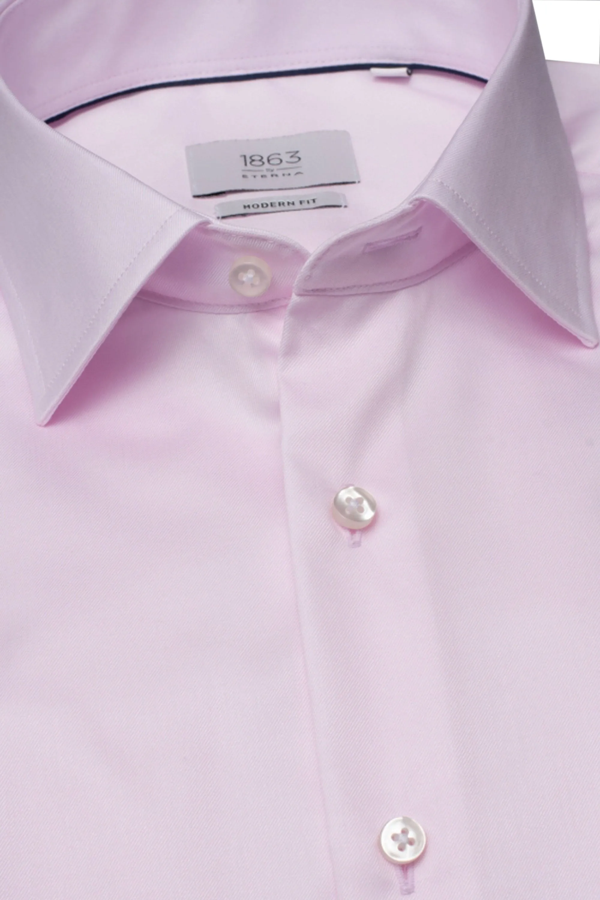 Eterna Modern Fit Long Sleeved Shirt Pink