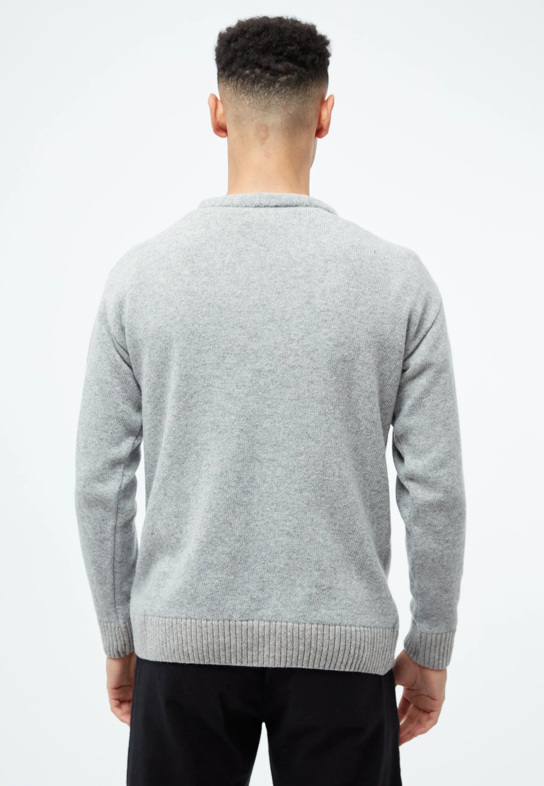ETHAN knitted sweater made from recycled wool - Light Grey Givn Berlin