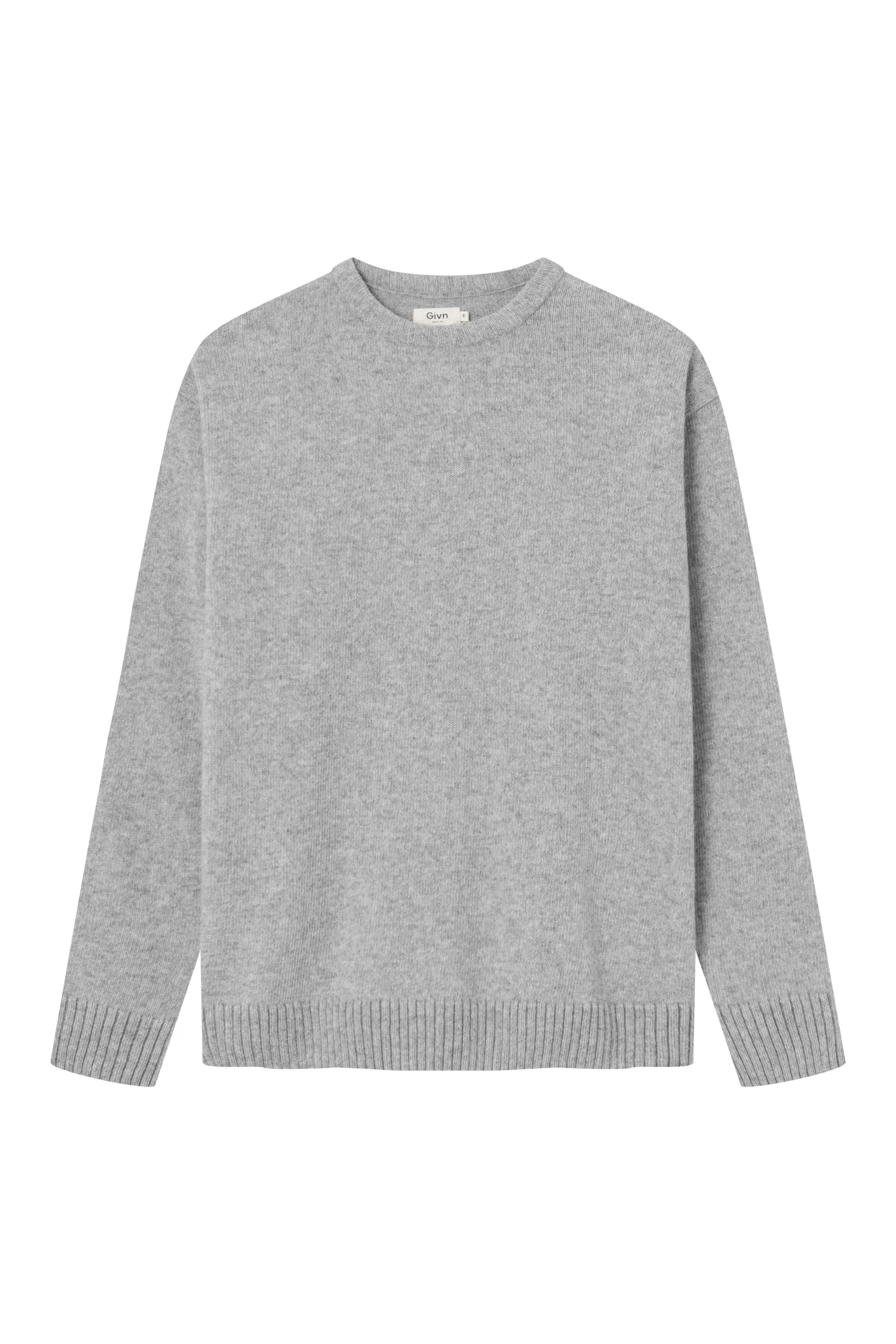 ETHAN knitted sweater made from recycled wool - Light Grey Givn Berlin