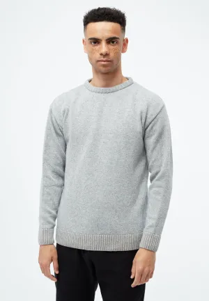 ETHAN knitted sweater made from recycled wool - Light Grey Givn Berlin