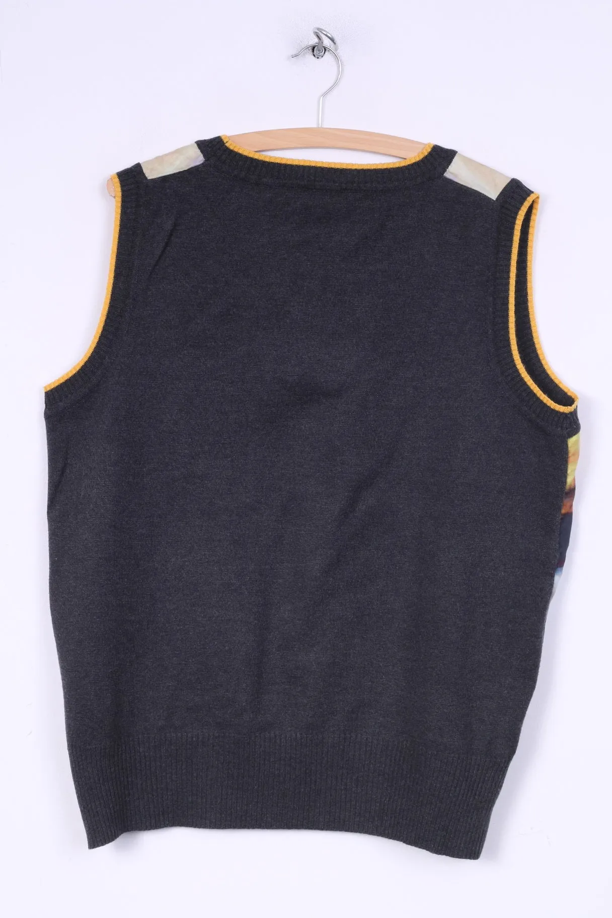 Eugen Klein Womens 20 2XL Sleeveless Grey Vets Shirt Top Multicolor Front