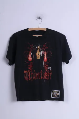 Fifth Sun Mens L (XS) T- Shirt Black Cotton World Wrestling Licensed Product