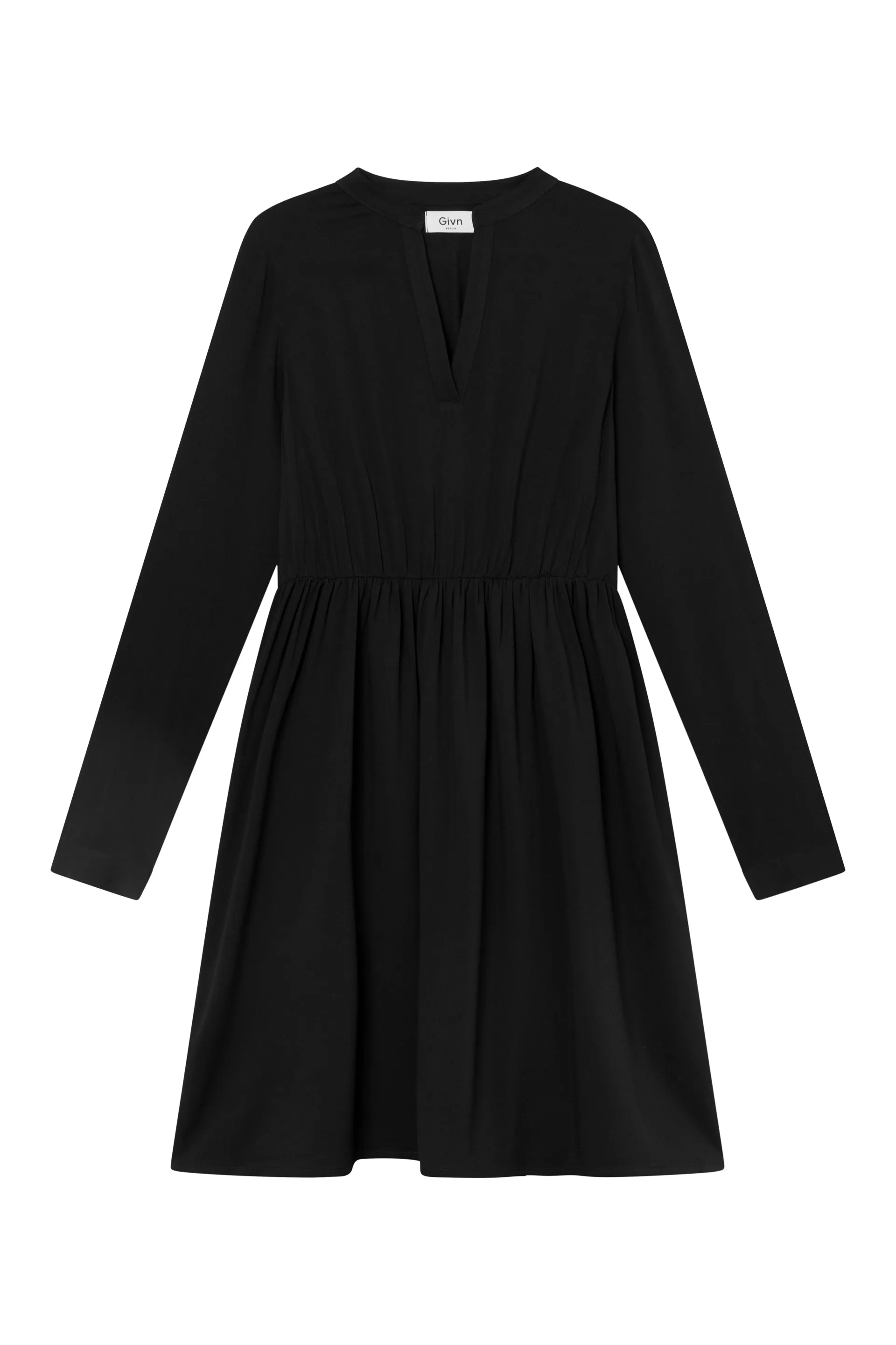 Flounce Dress GBMARIANNA From LENZING™ ECOVERO™ - Black Givn Berlin
