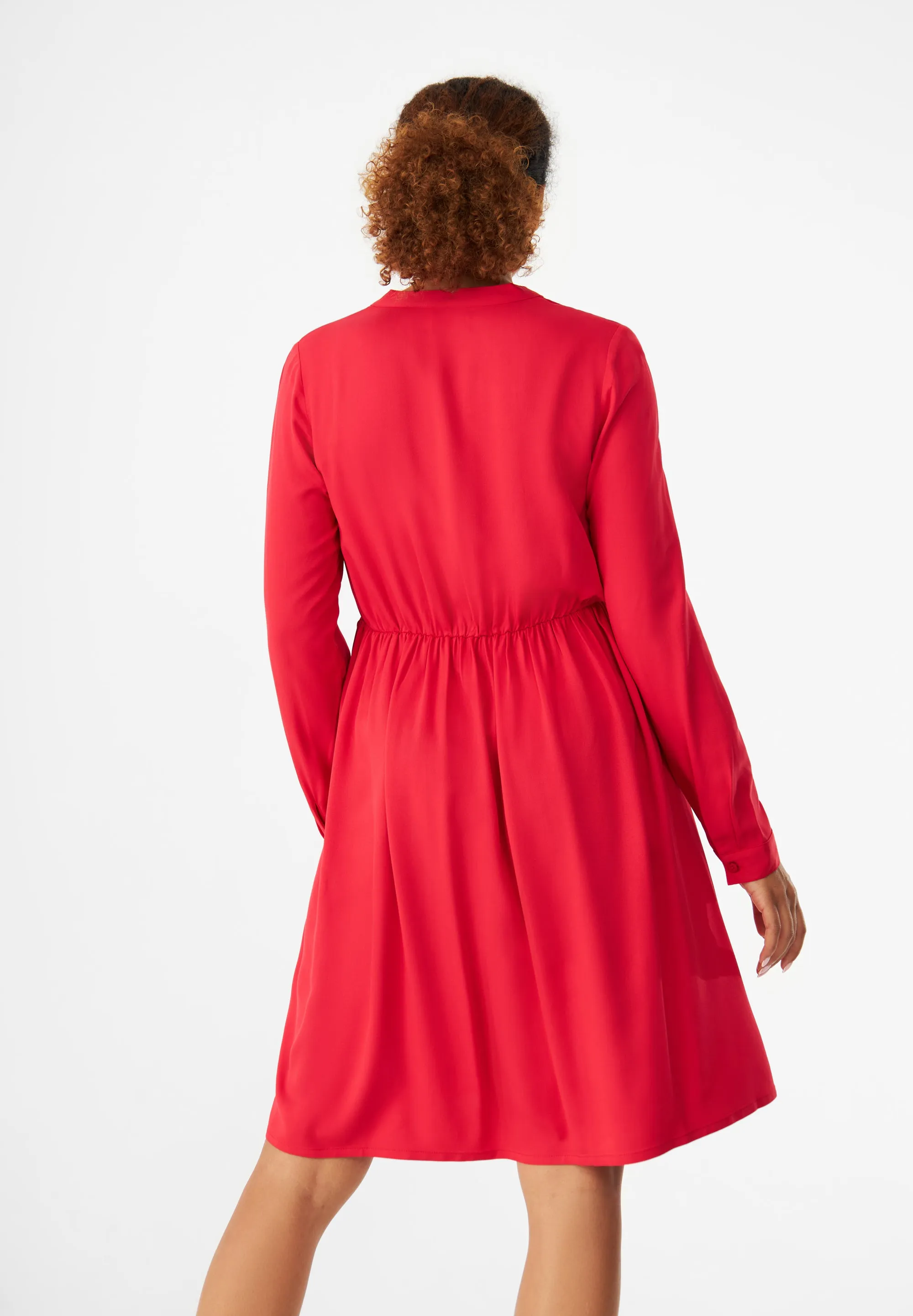 Flounce Dress GBMARIANNA From LENZING™ ECOVERO™ - Strawberry Givn Berlin